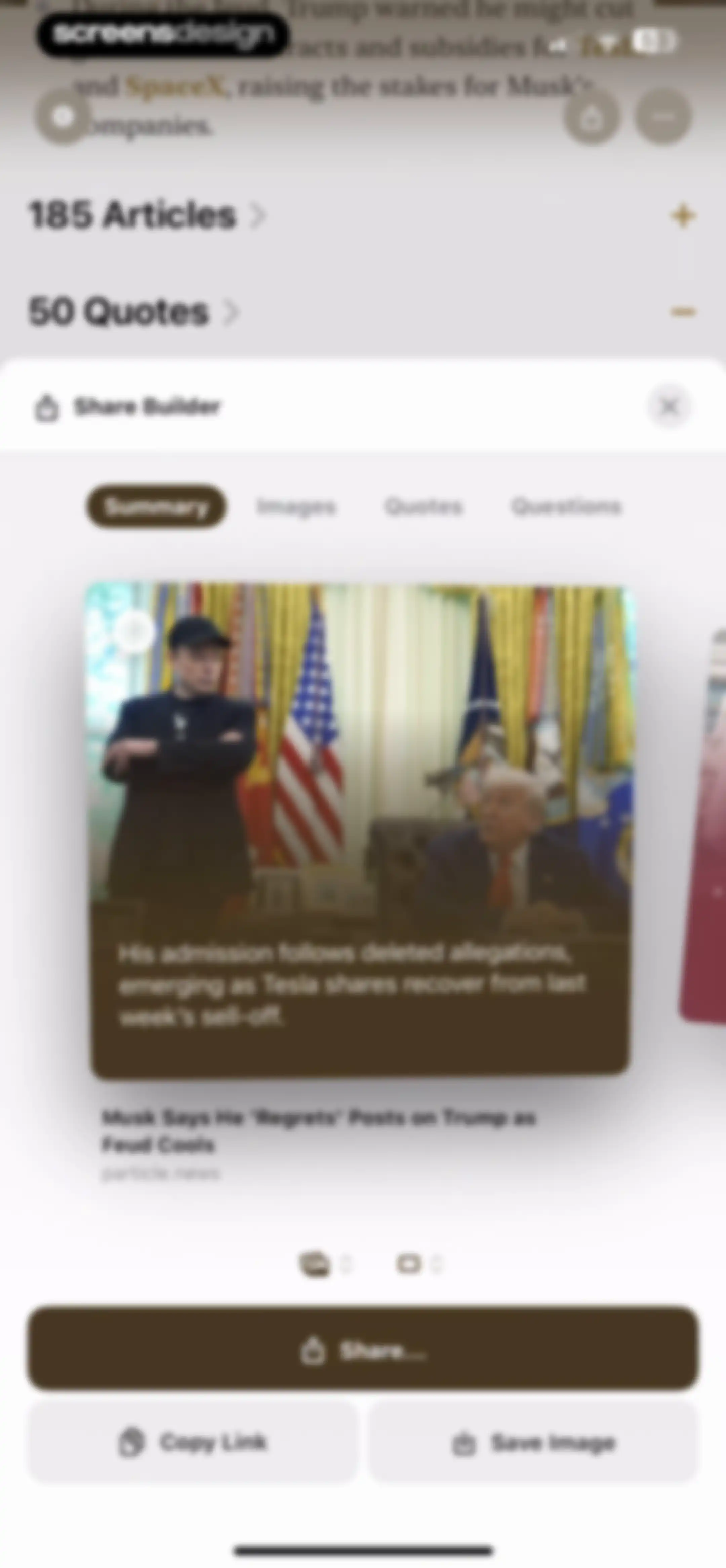 Particle: Personalized News screen 46