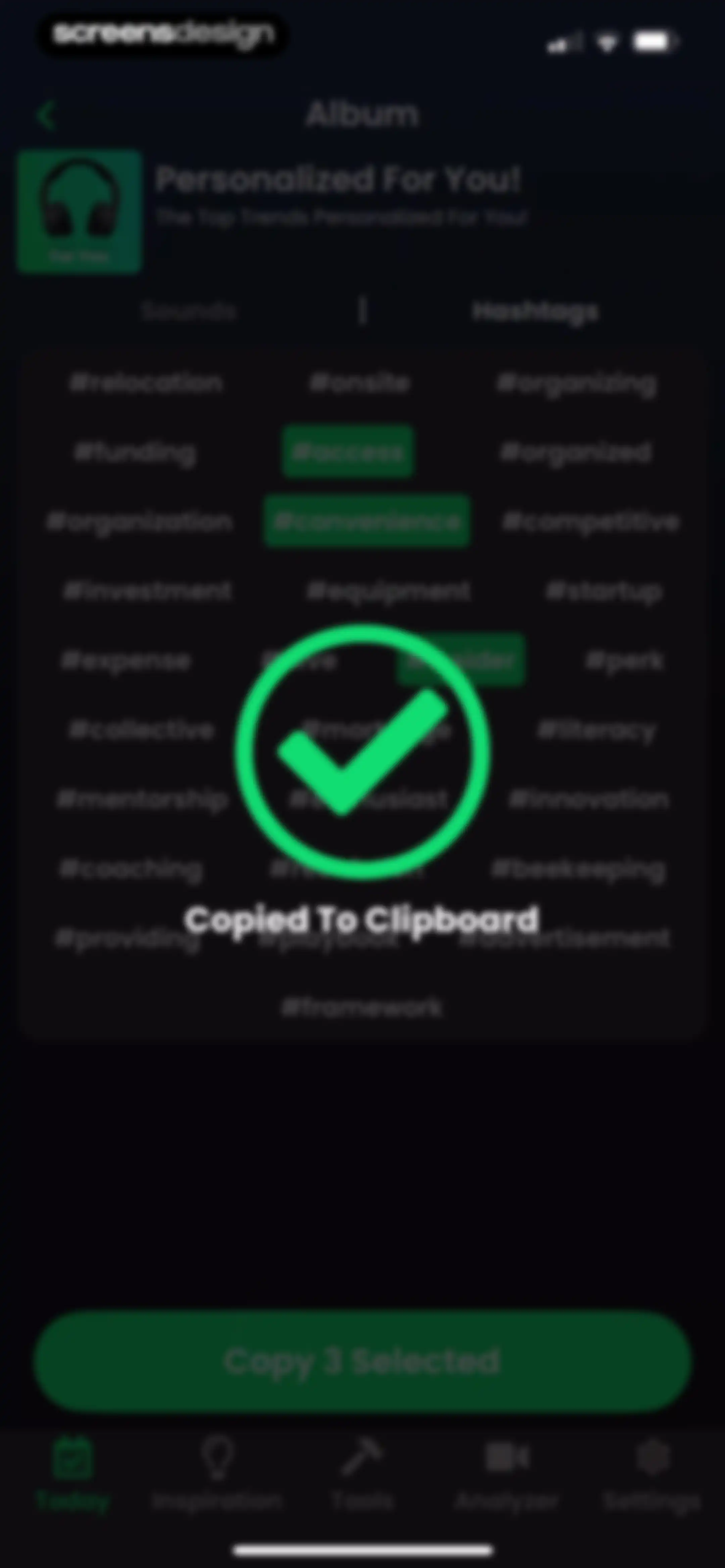 TrendTok Analytics & Tracker screen 28
