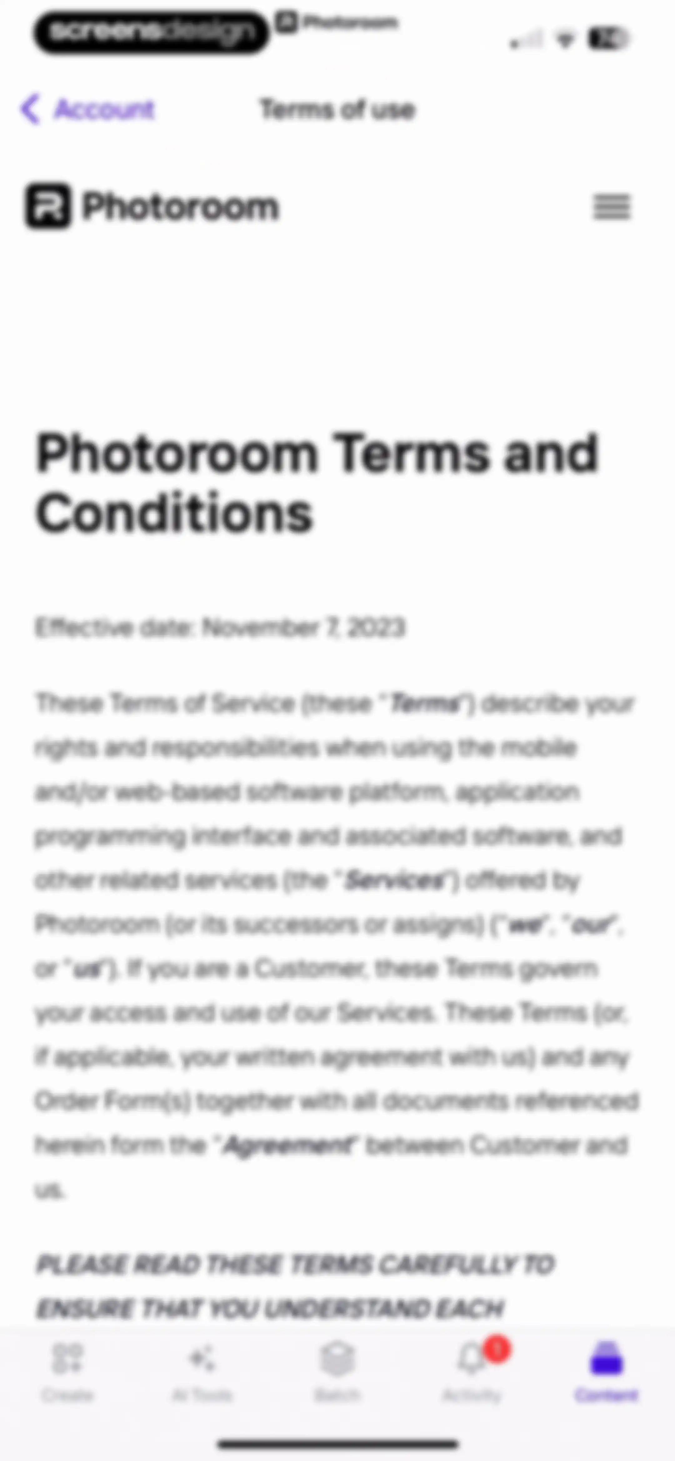 Photoroom: AI Photo Editor screen 126