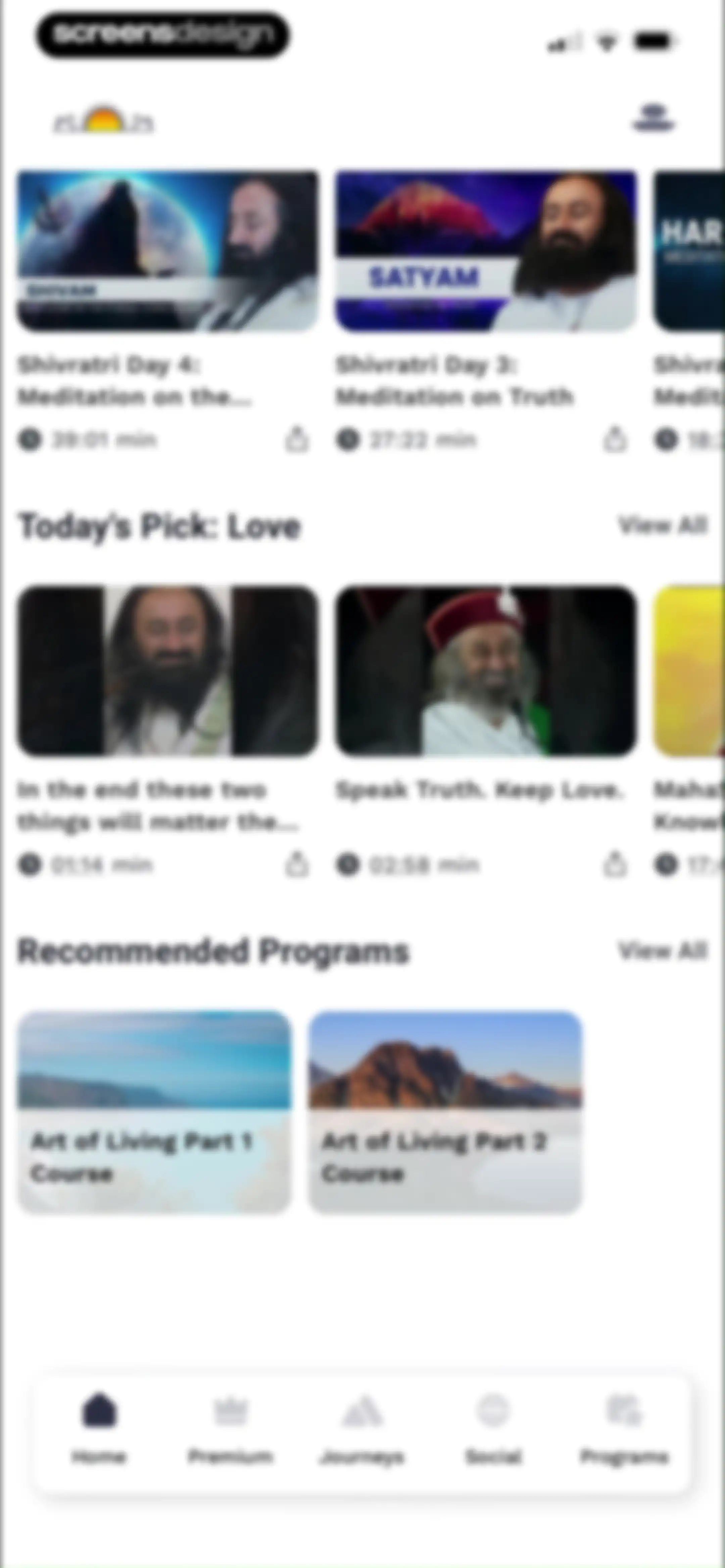 Art of Living Official App screen 45