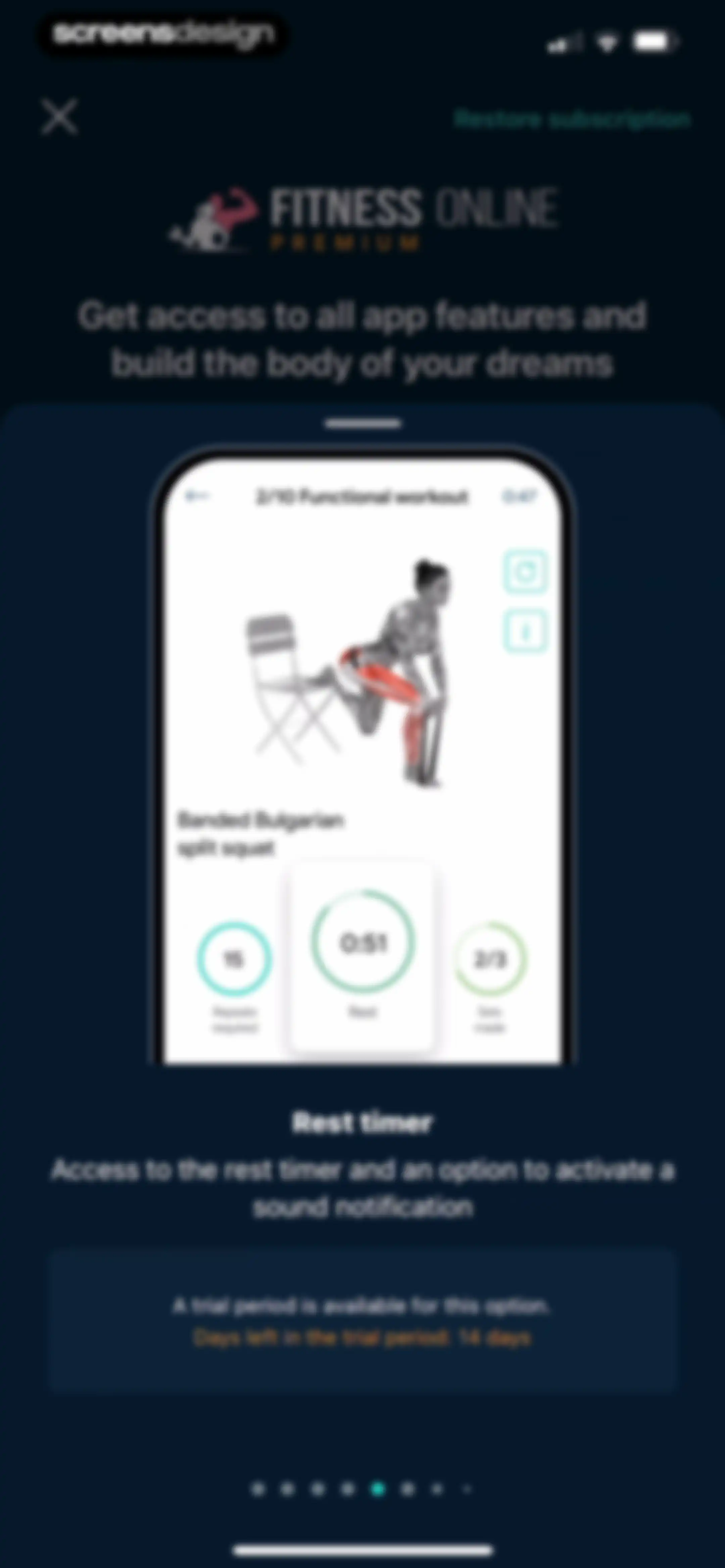 Fitness App: Gym Workout Plan screen 91