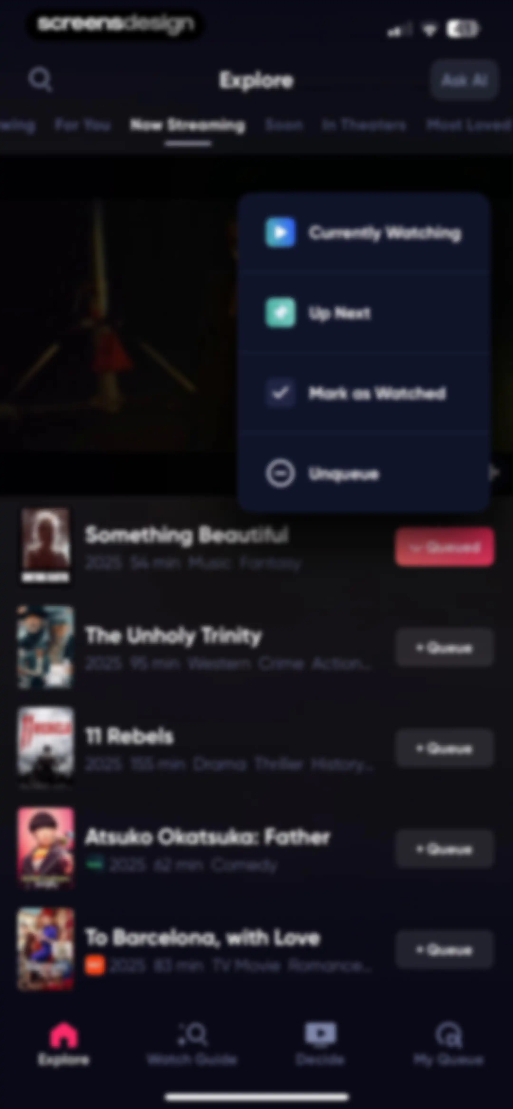 Queue - Find Movies & Shows screen 67