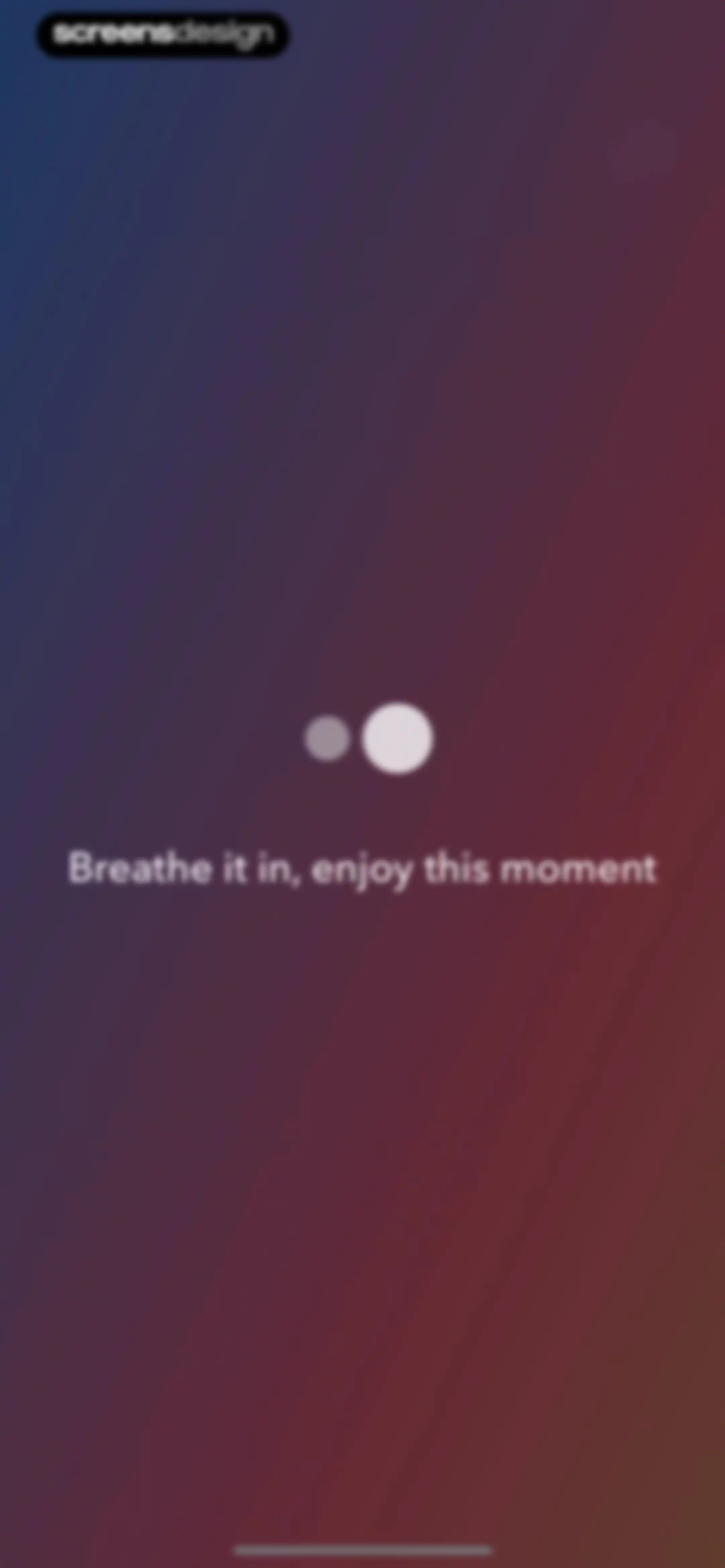 Calm screen 102