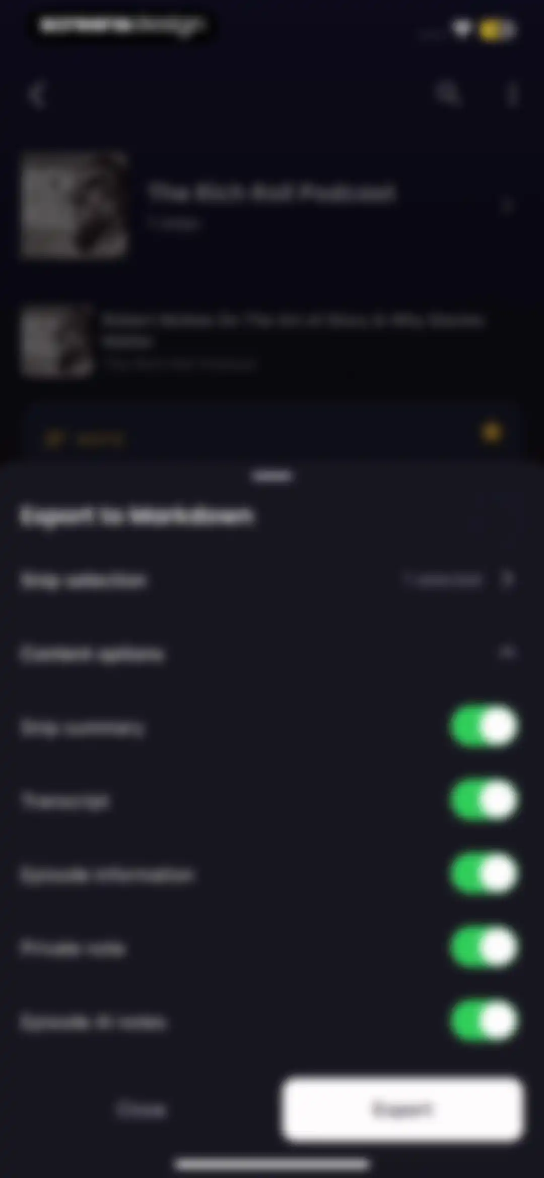 Snipd | AI Podcast Player screen 146