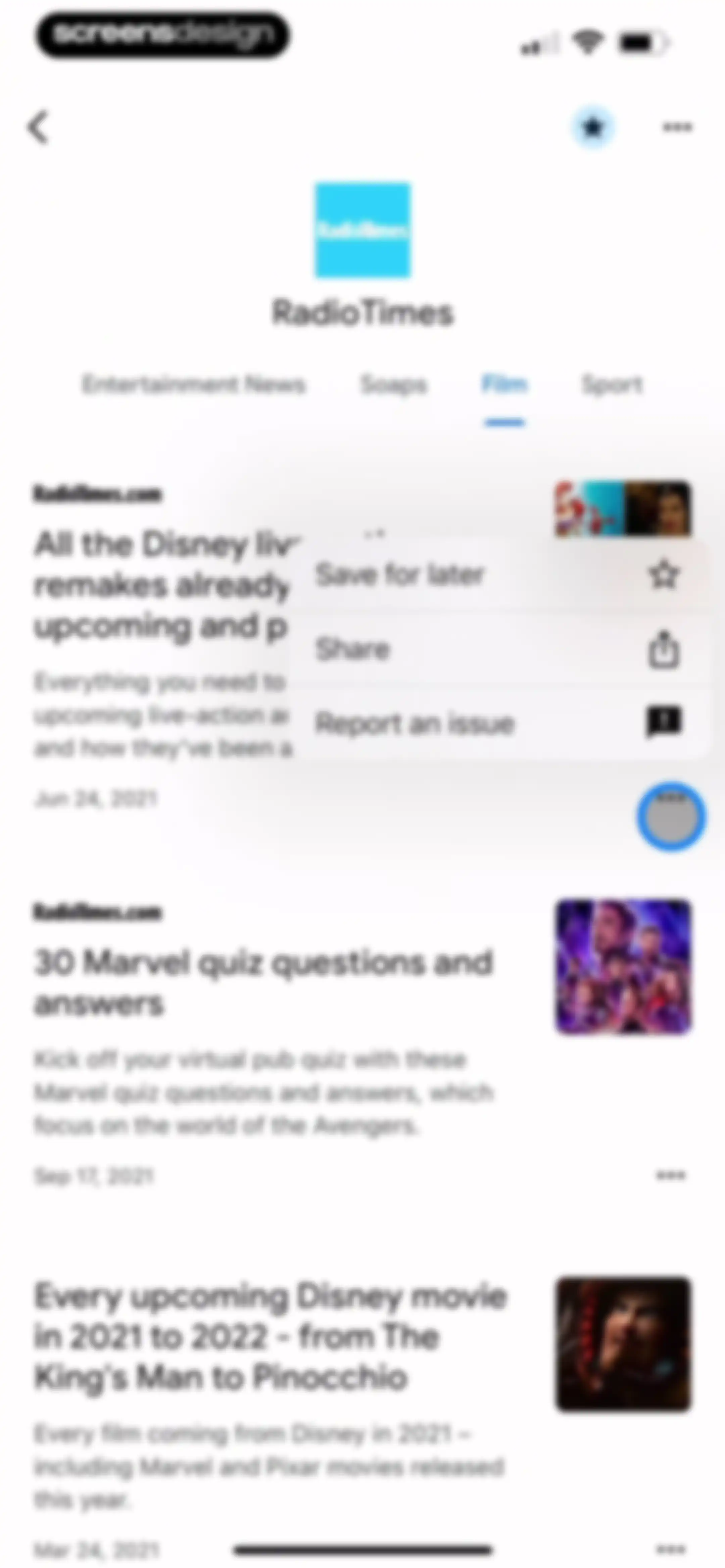 Google News screen 70