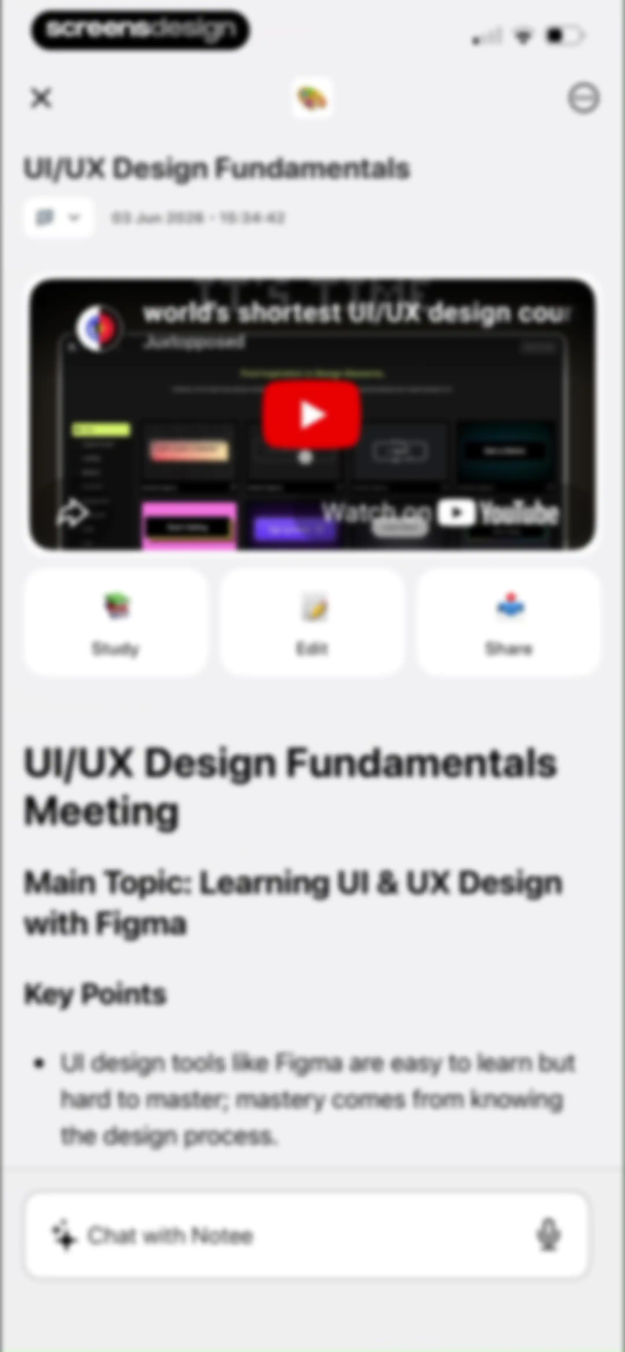 Notee: AI Note Taker screen 84