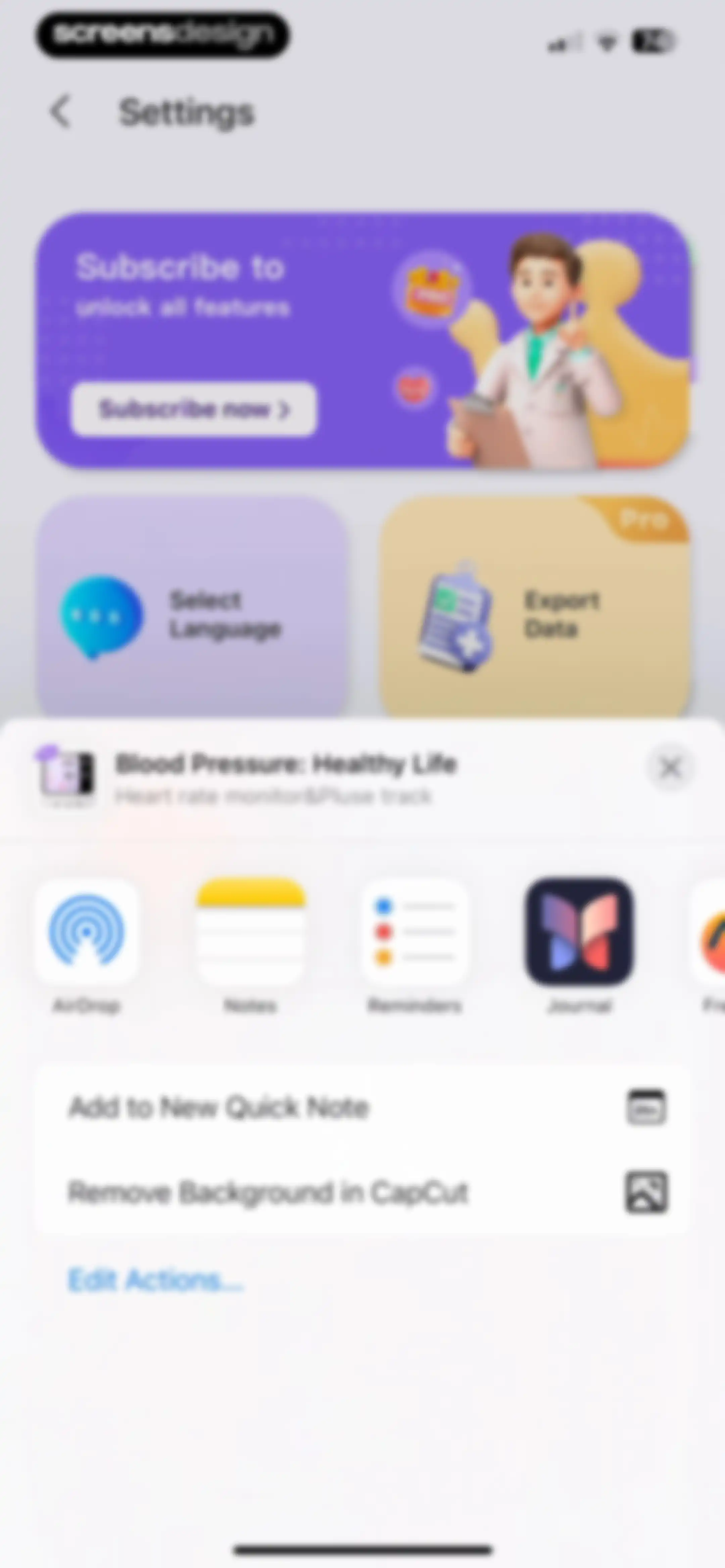 Blood Pressure: Healthy Life screen 62