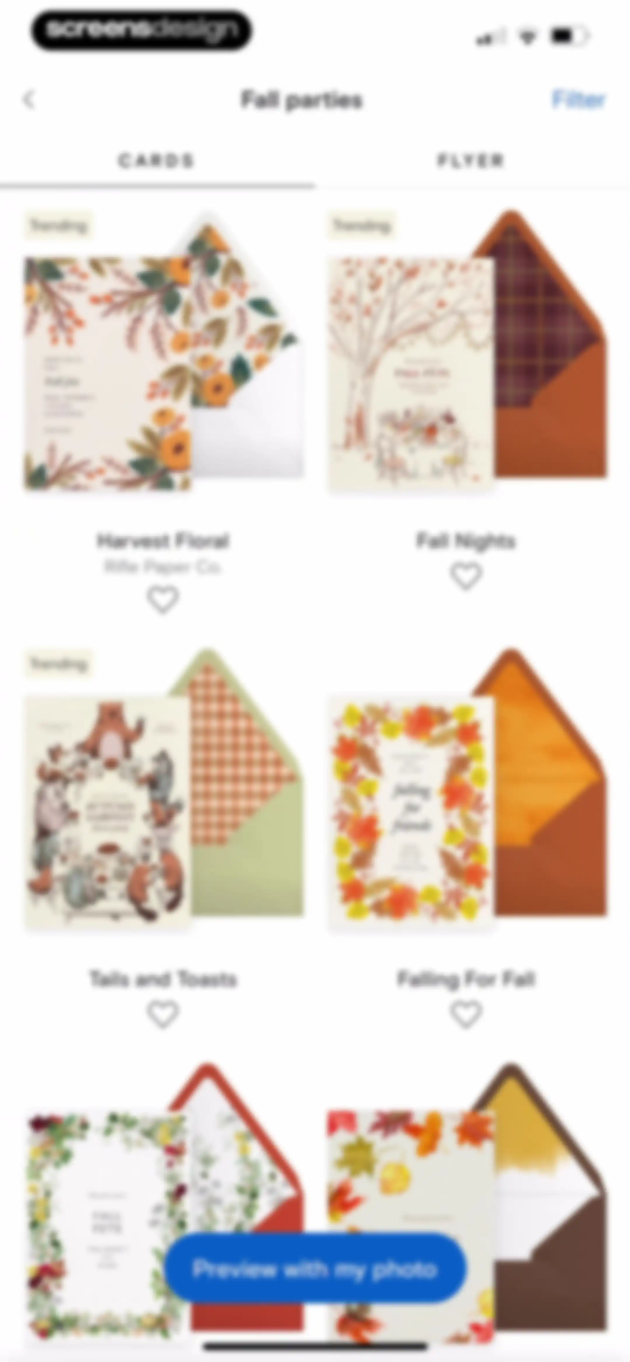 Paperless Post: Invitations screen 91