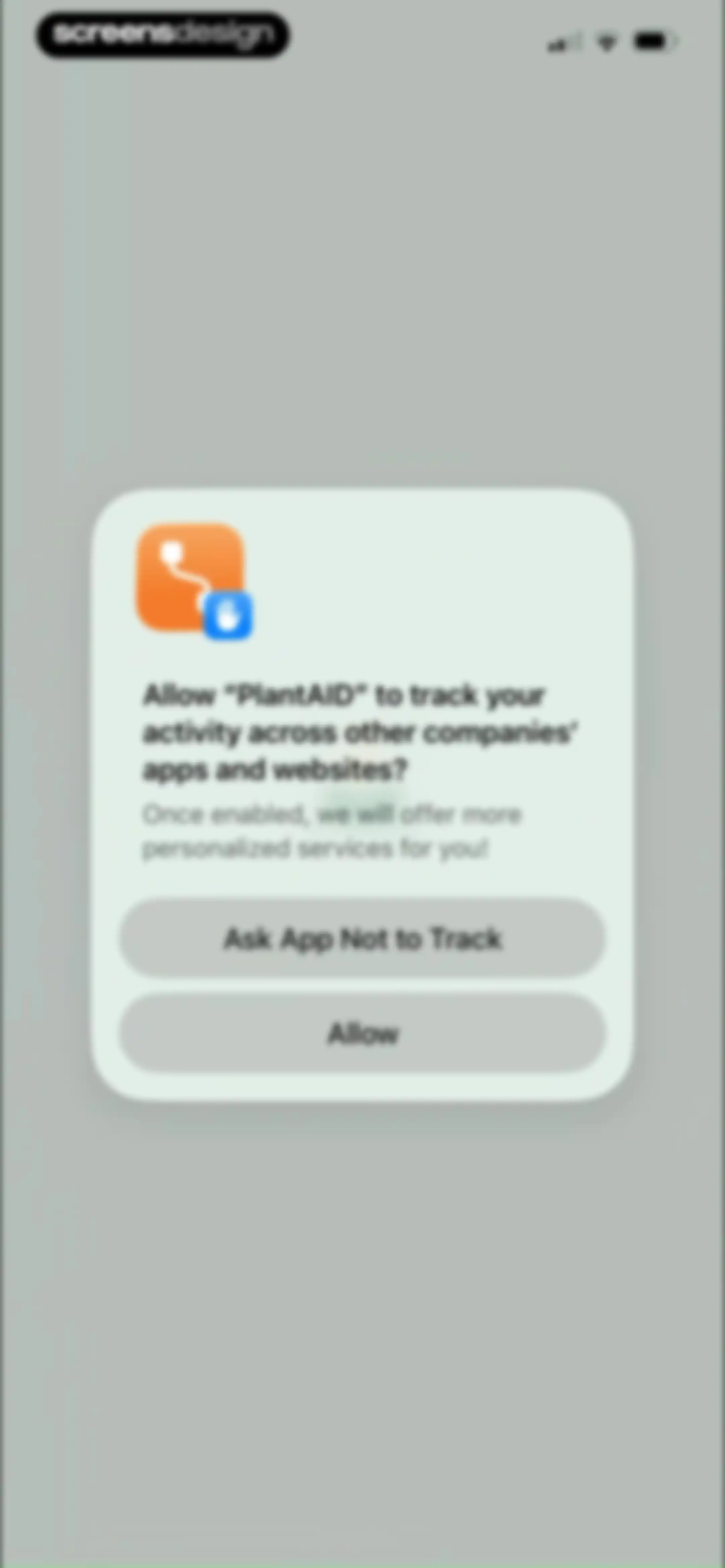 PlantAID:identifier&care guide screen 1
