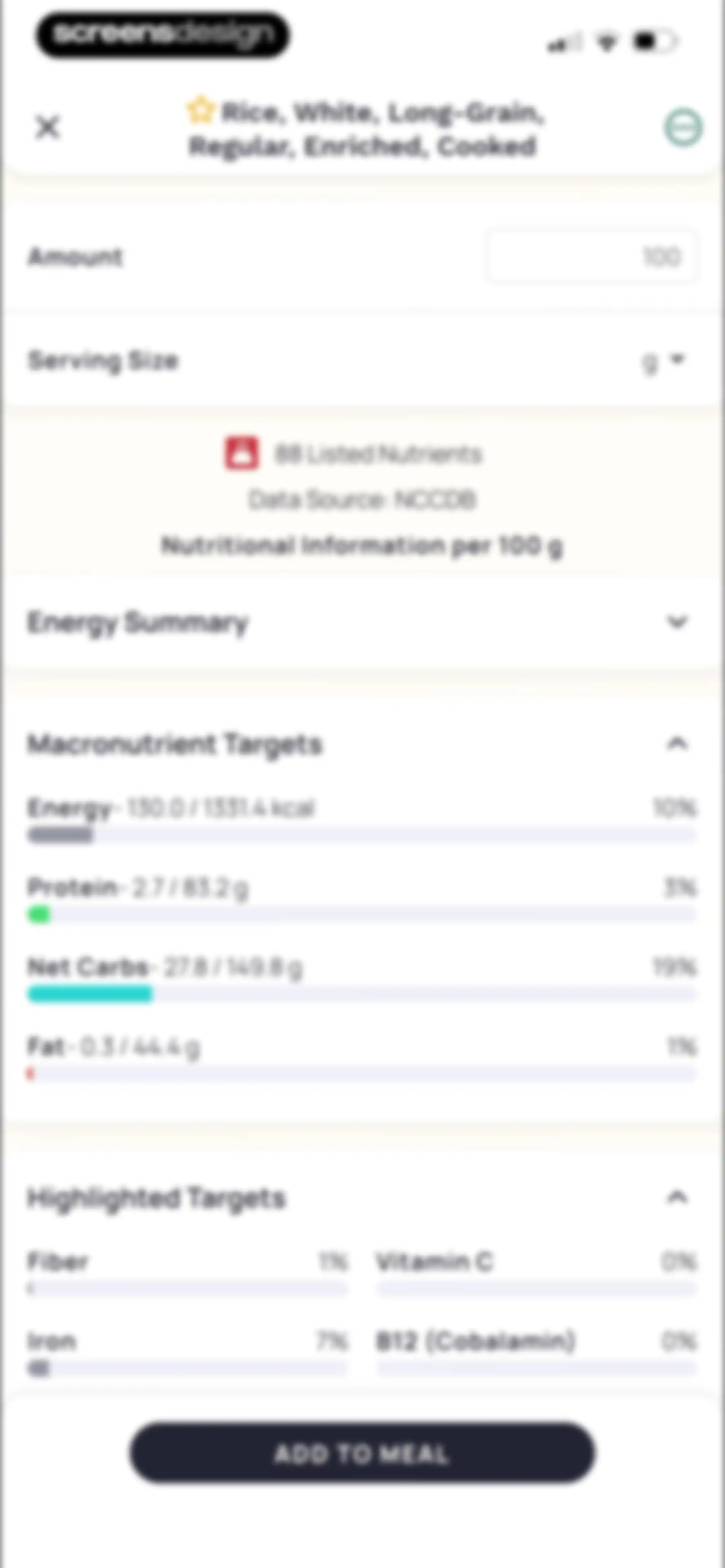 Cronometer: Calorie Counter screen 127