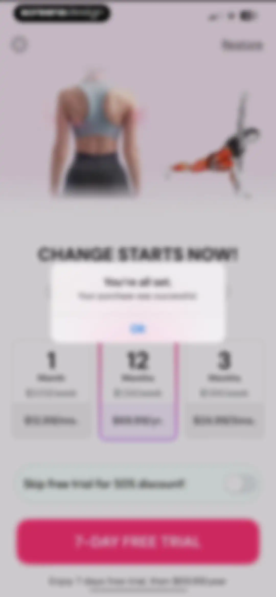 Workout for Women: Fit at Home screen 69