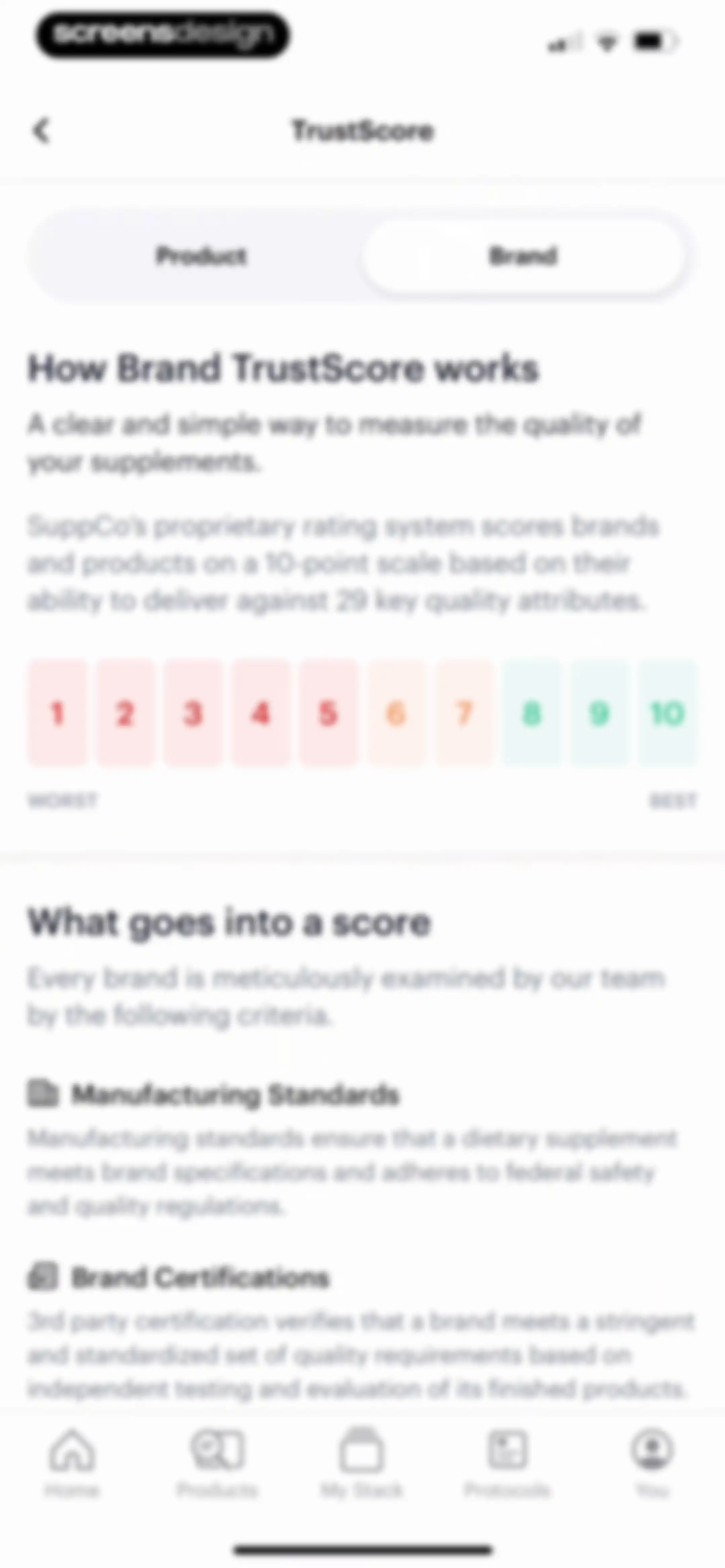 SuppCo: Supplement Scanner screen 155