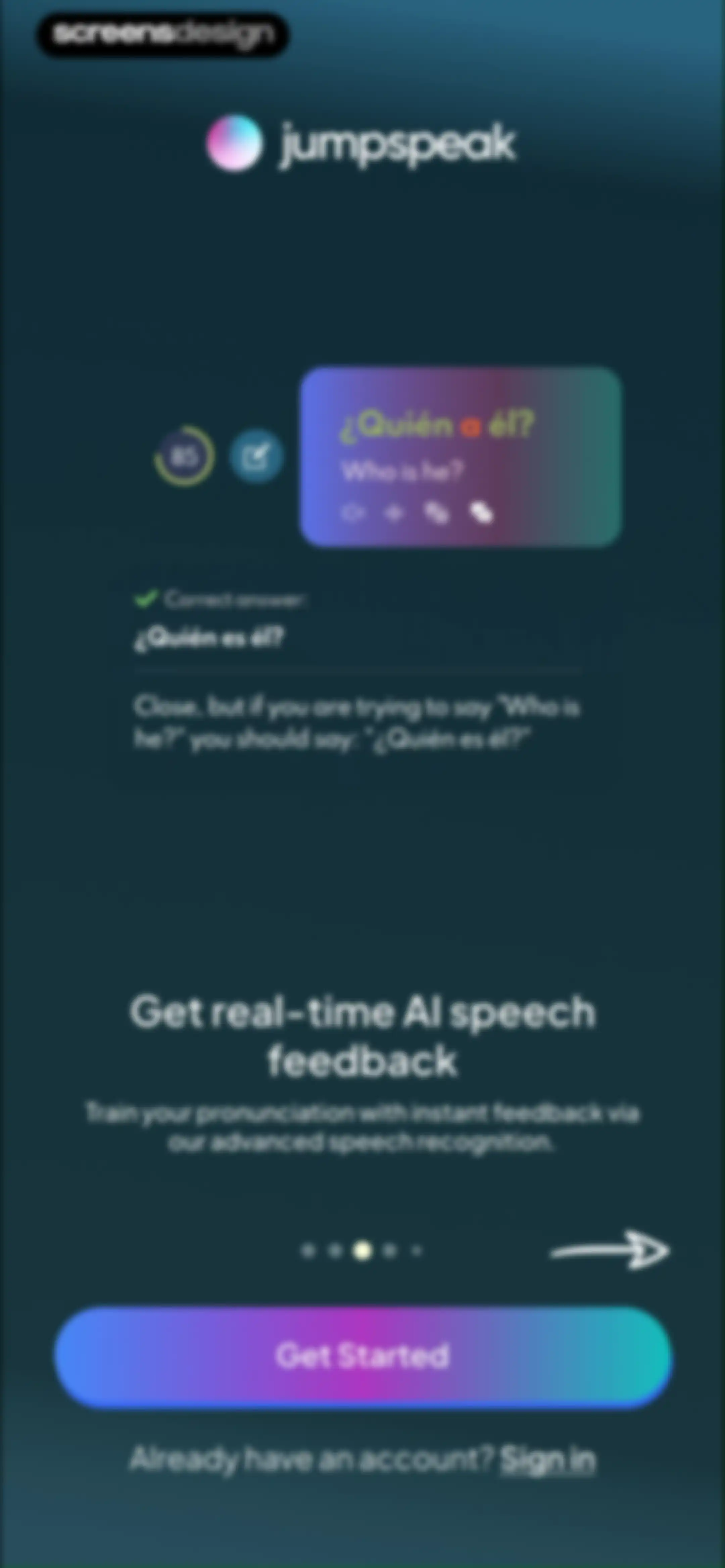 Jumpspeak | Language Learning screen 4