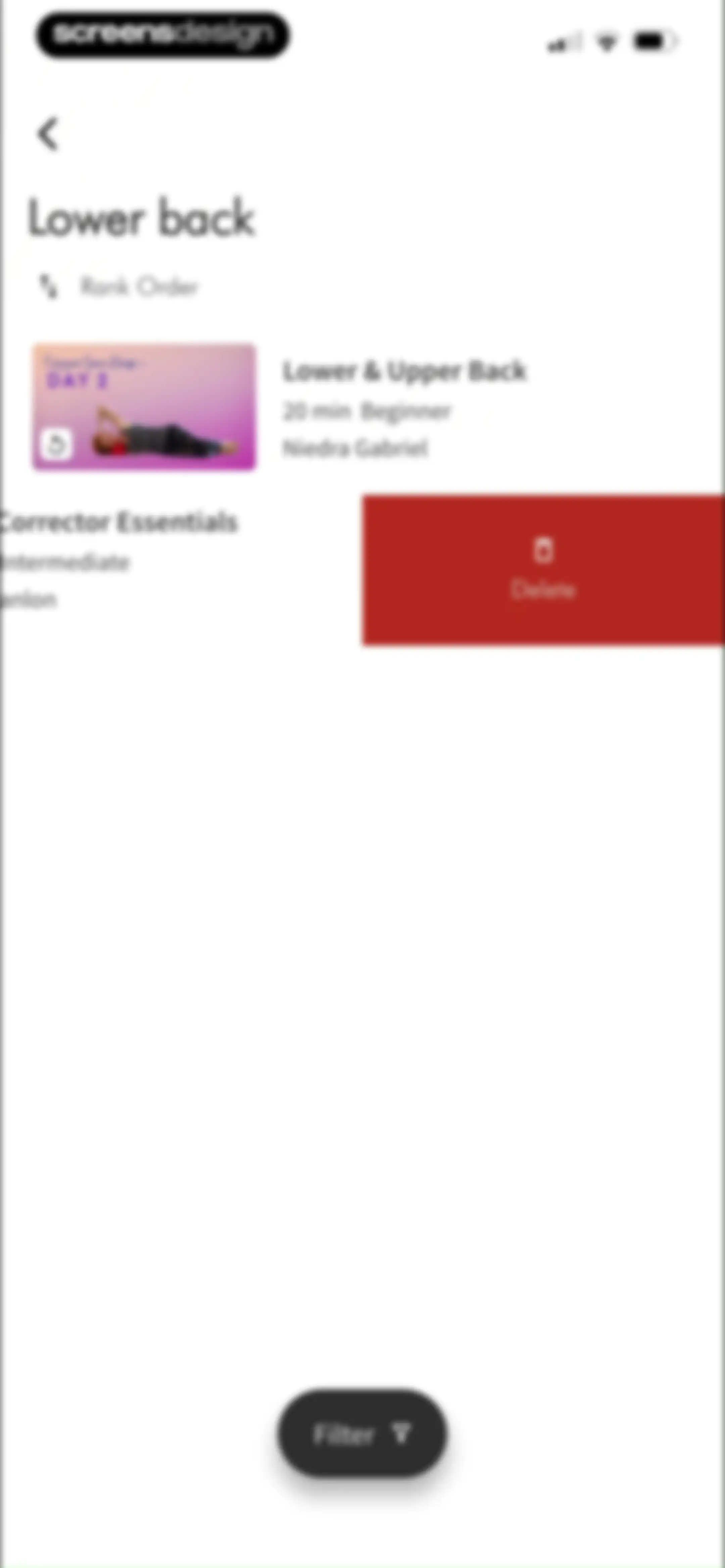 Pilates Anytime | Workouts screen 62