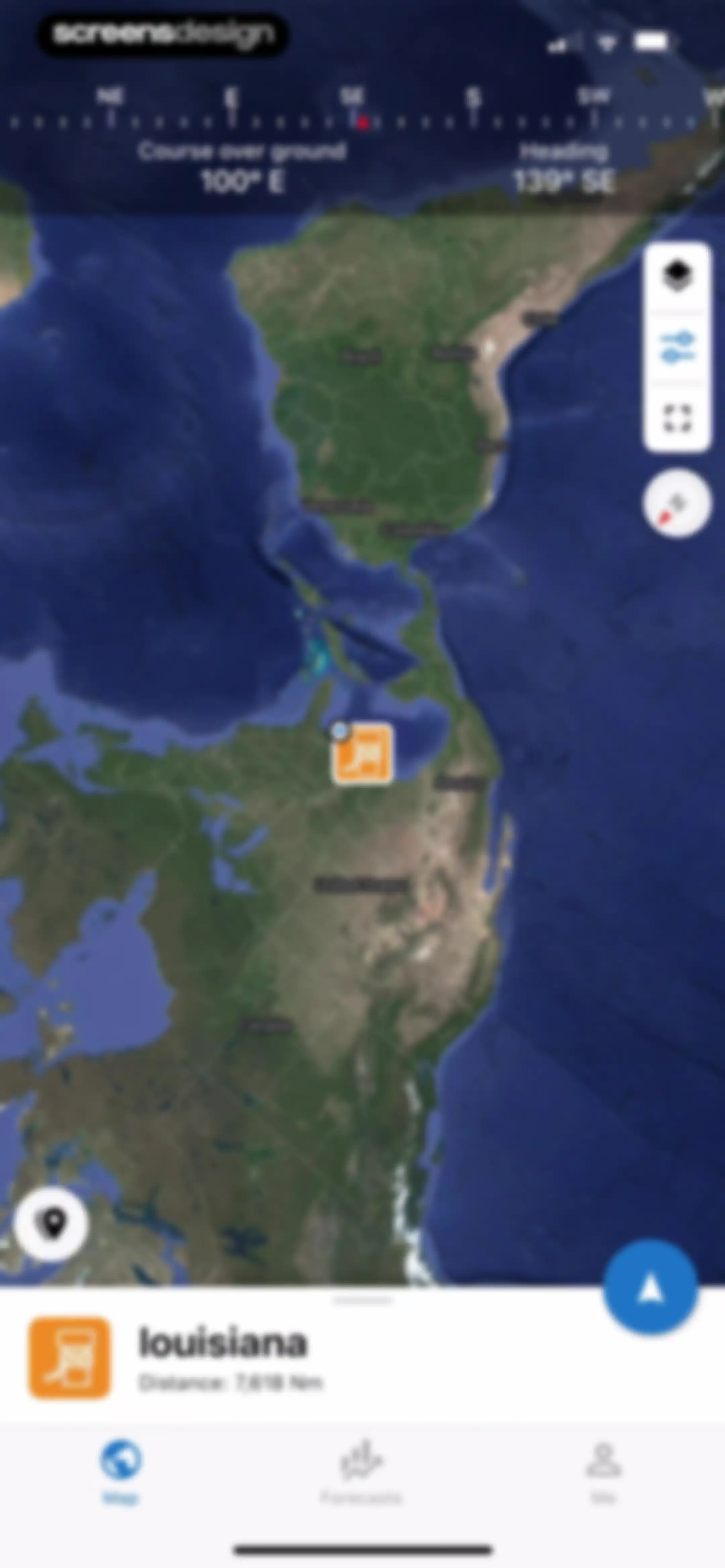 Fishing Points: Map & Forecast screen 76