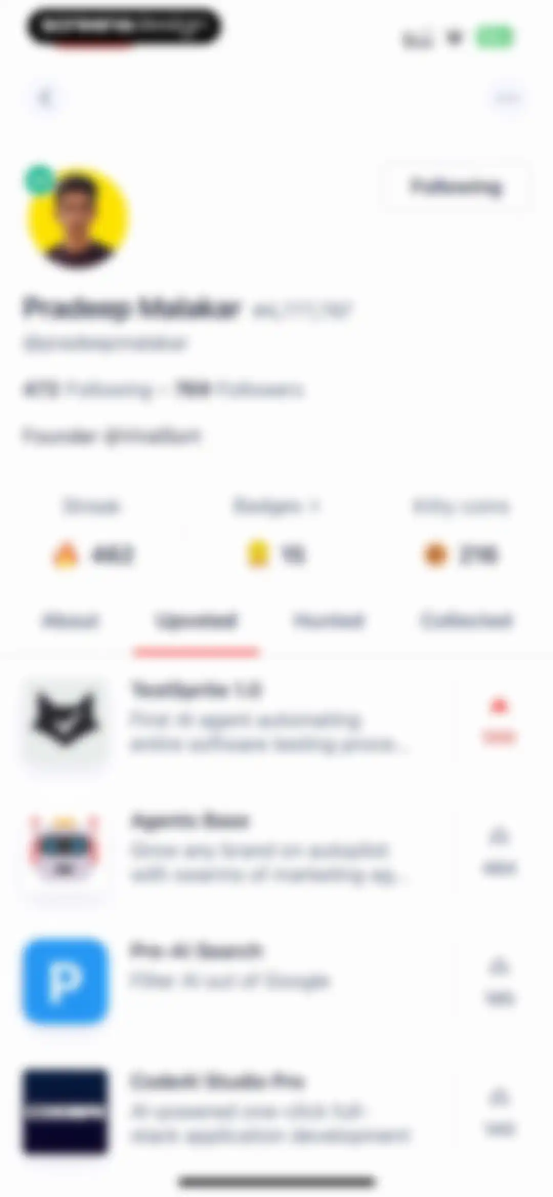Product Hunt screen 60