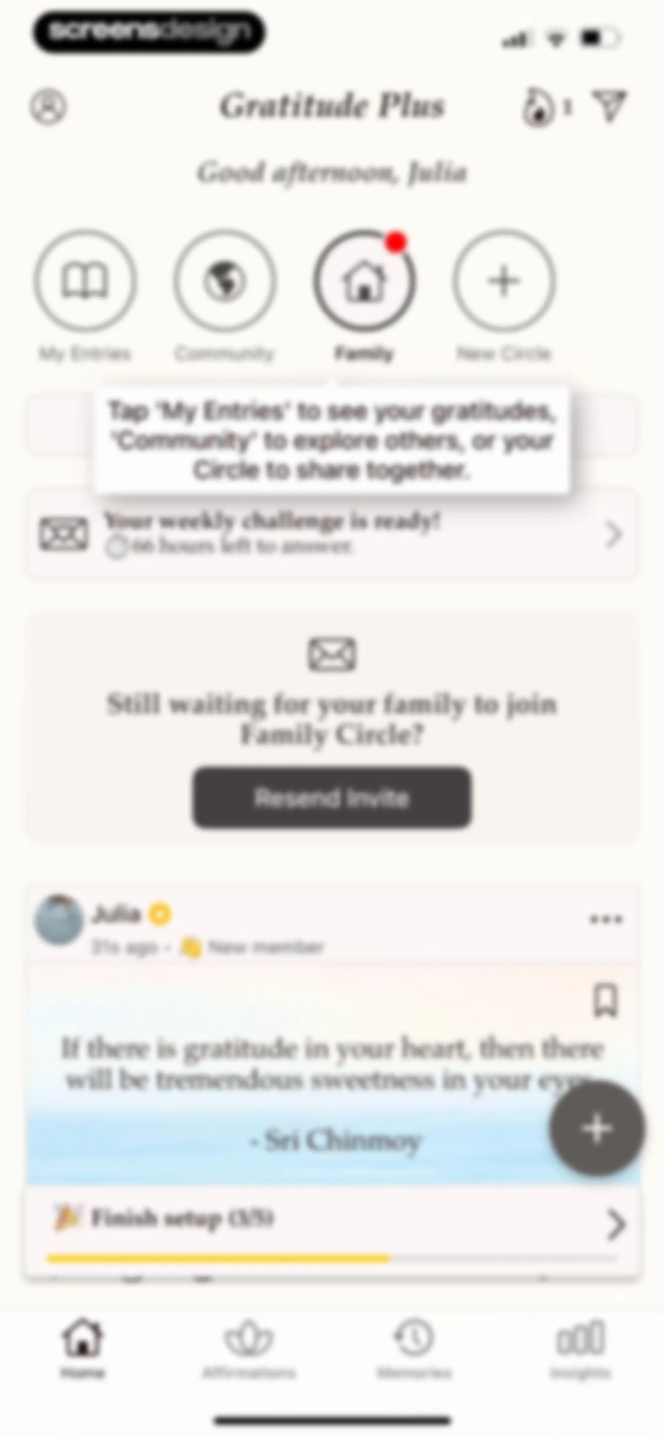 Gratitude Plus – Journal screen 55