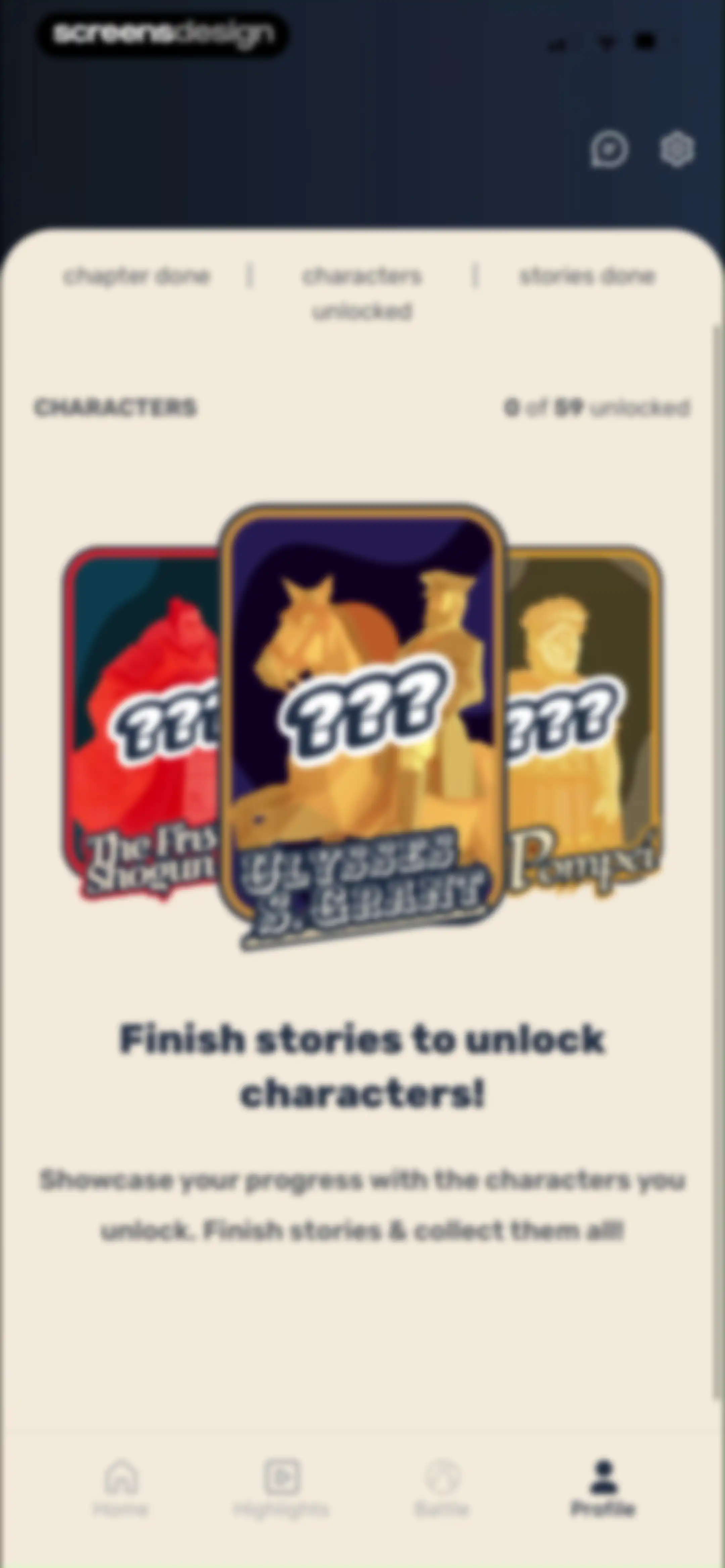 Paladin: Learn History screen 129