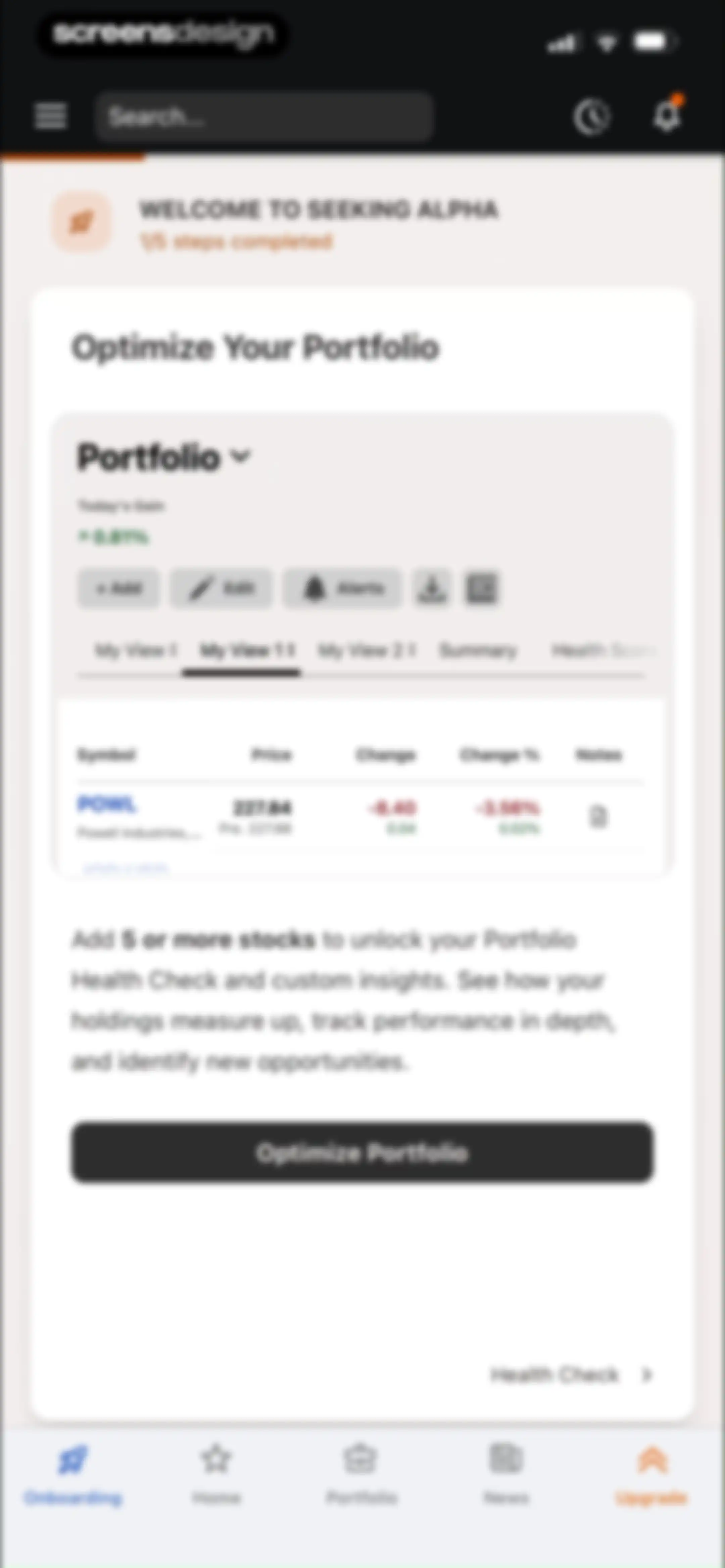 Seeking Alpha: News & Analysis screen 64