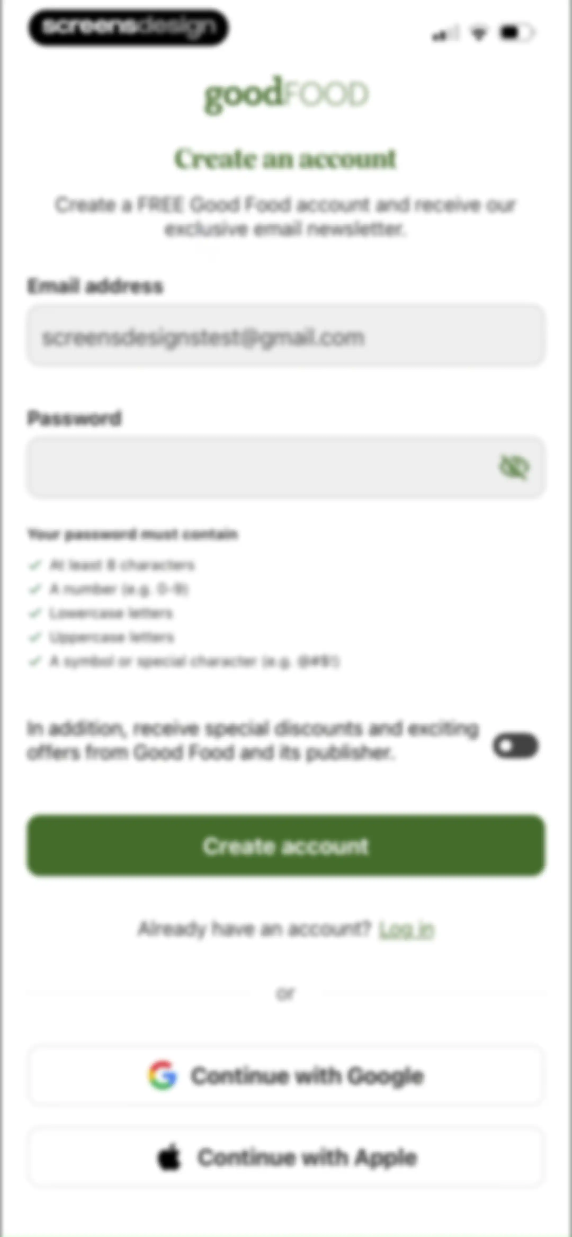 Good Food: Recipe Finder screen 8