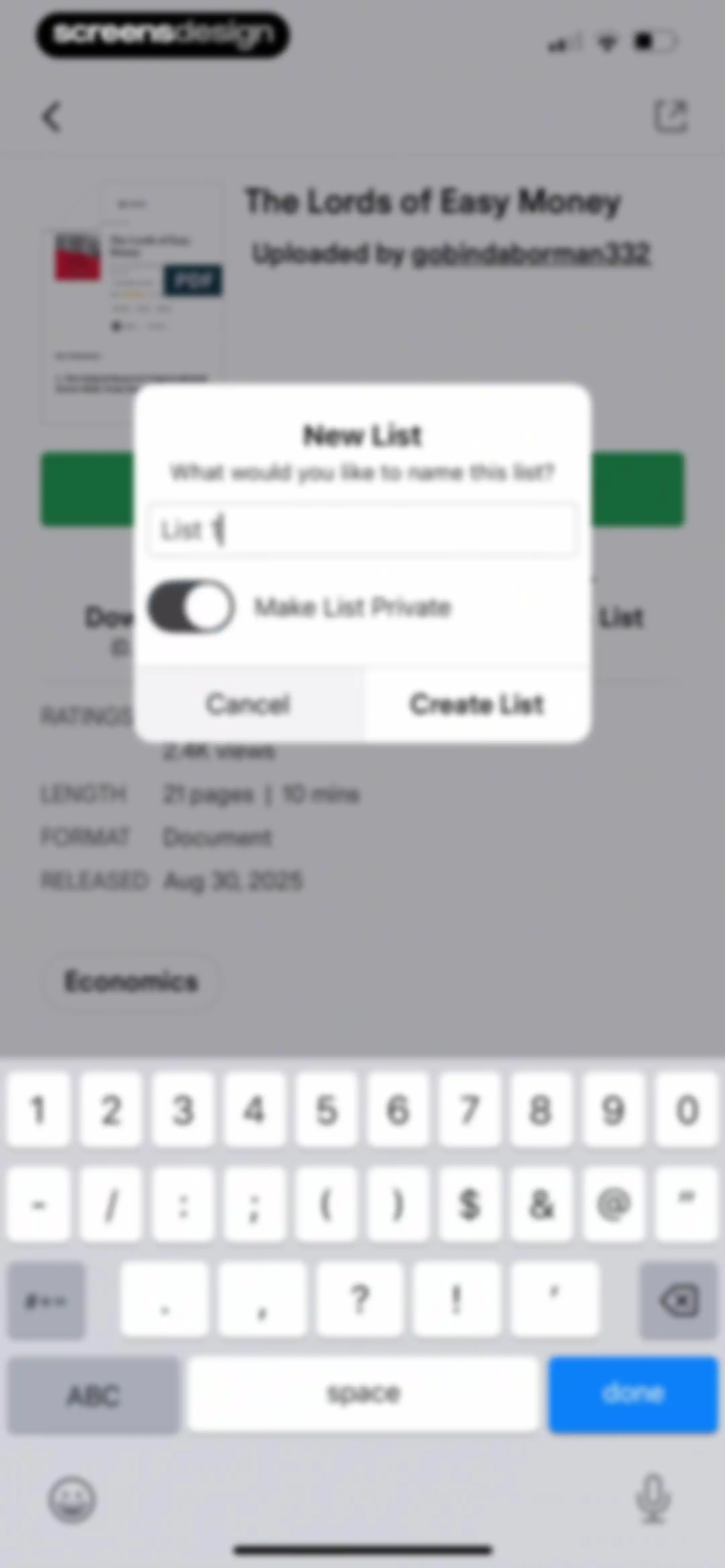 Scribd: 170M+ documents screen 23