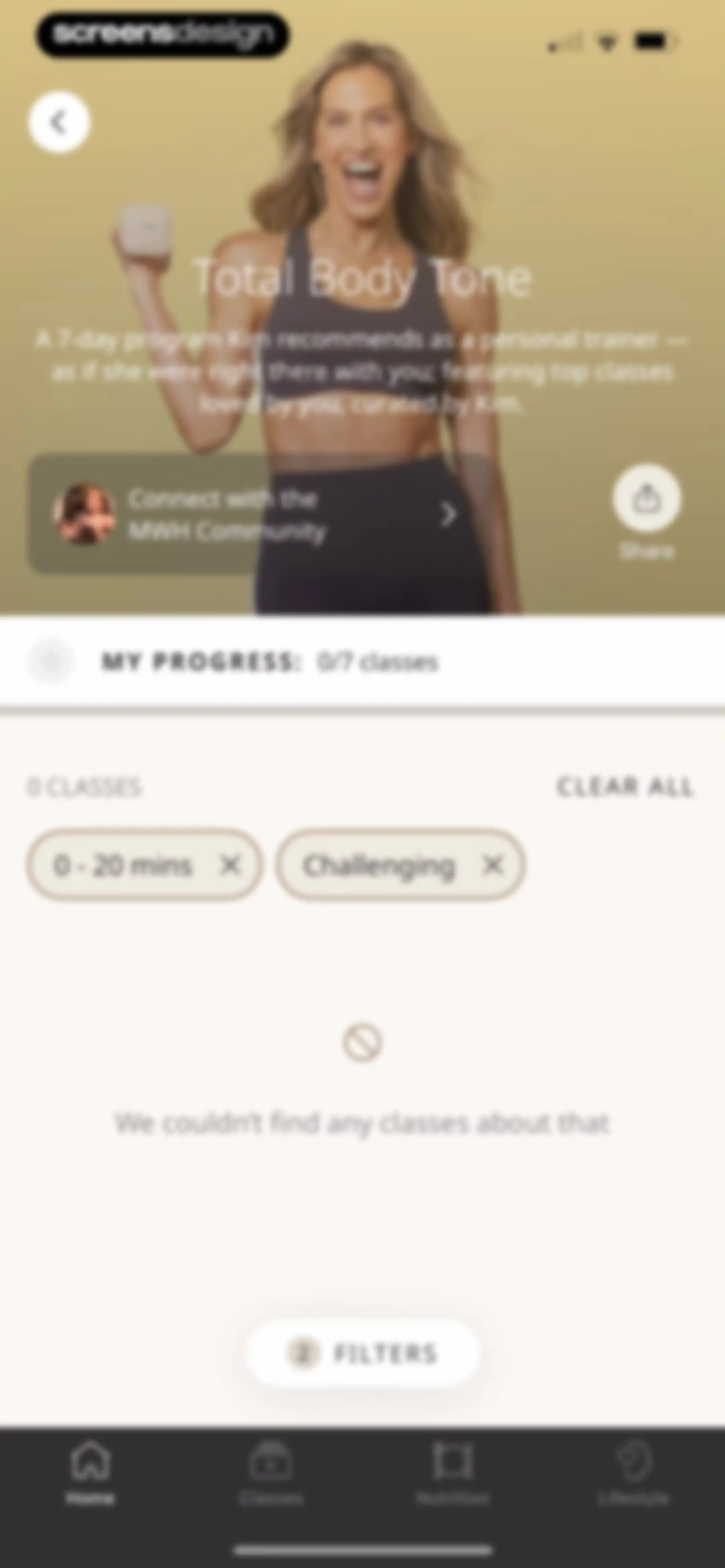 MWH: Fitness + Wellness screen 68
