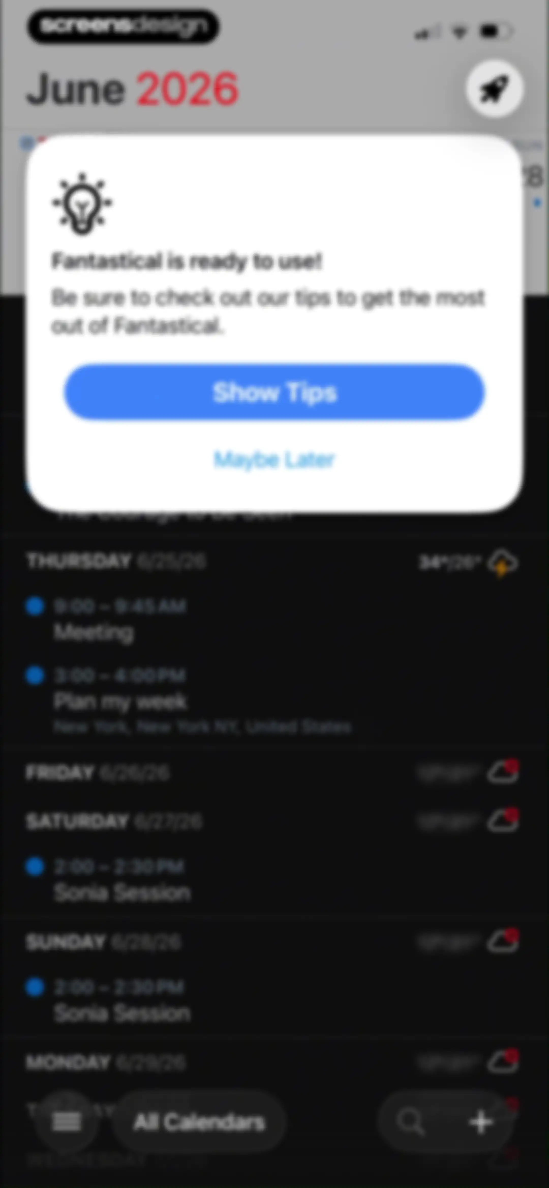 Fantastical Calendar screen 17