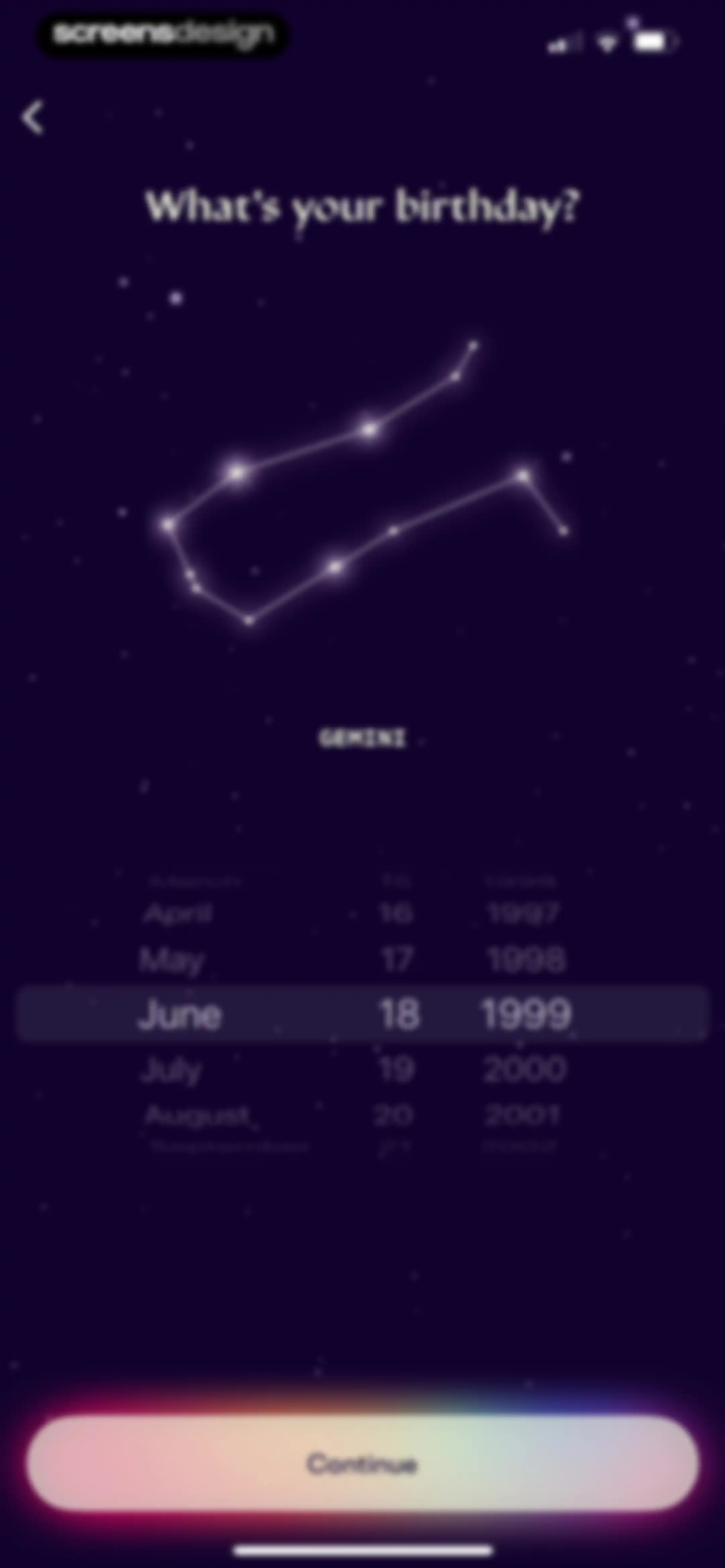 Stardust Period Tracker screen 7
