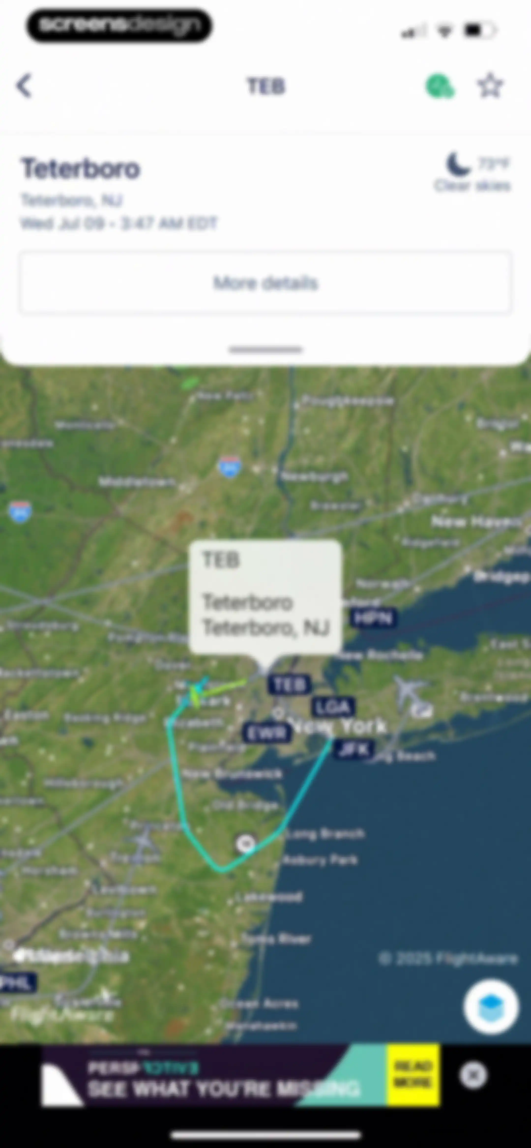 FlightAware Flight Tracker screen 67