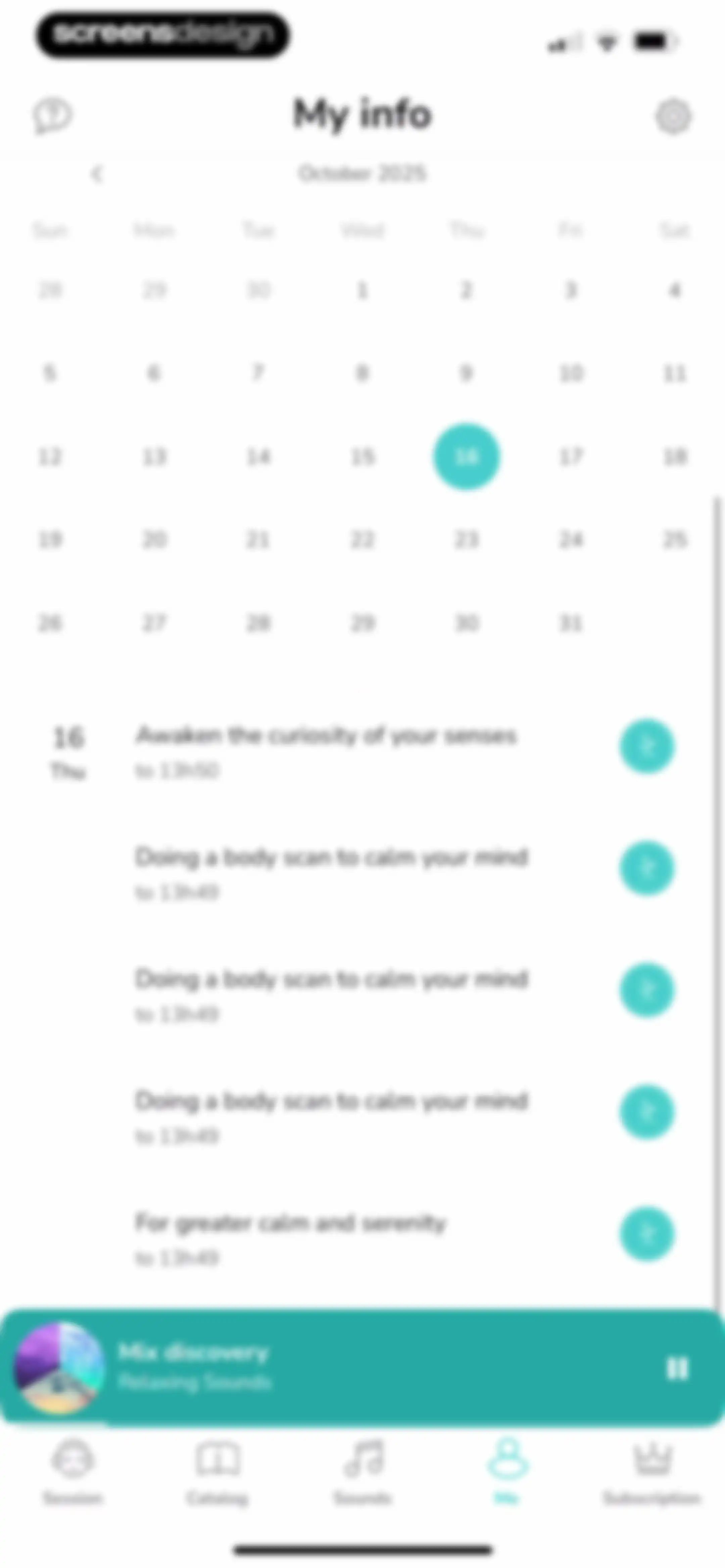 Petit BamBou: Mindfulness screen 108