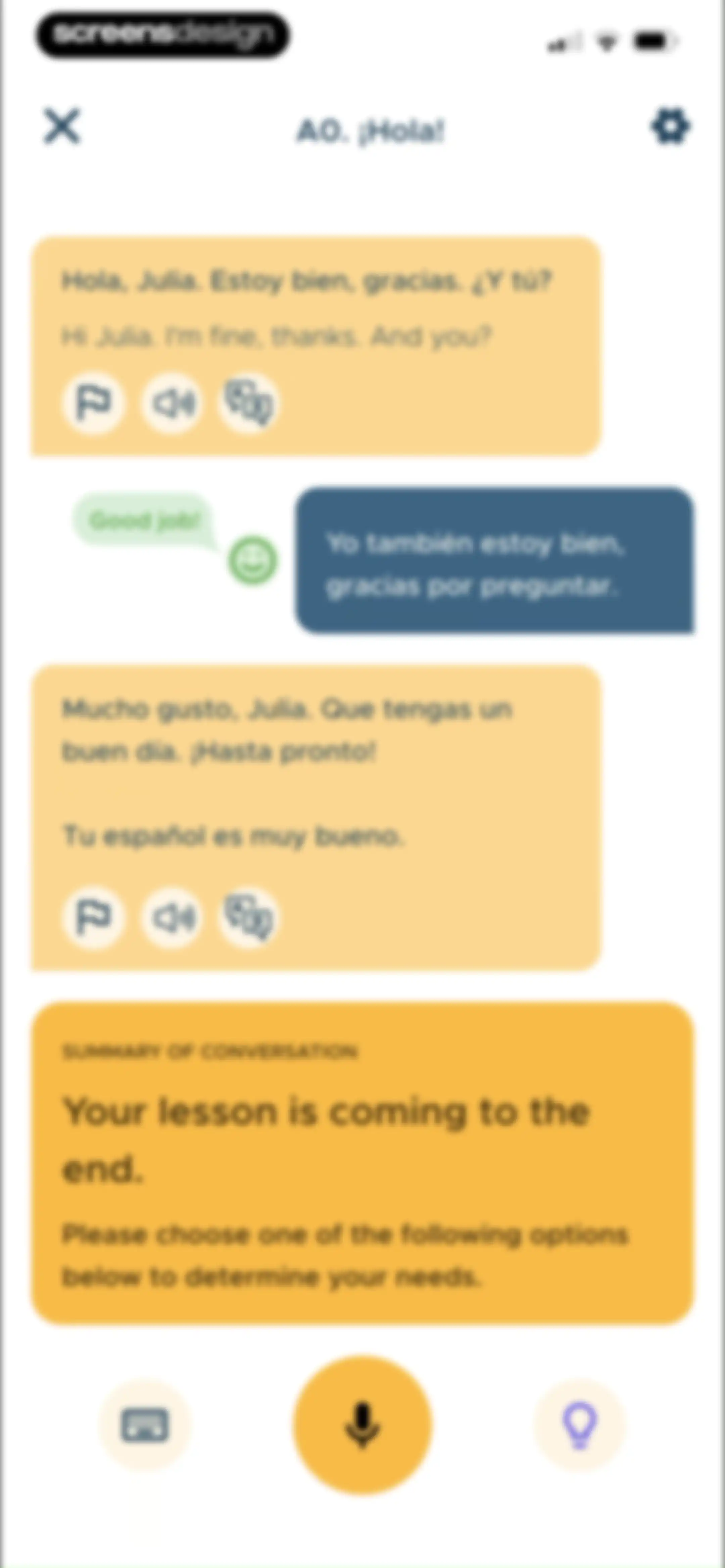 BeeSpeaker Learn English screen 88