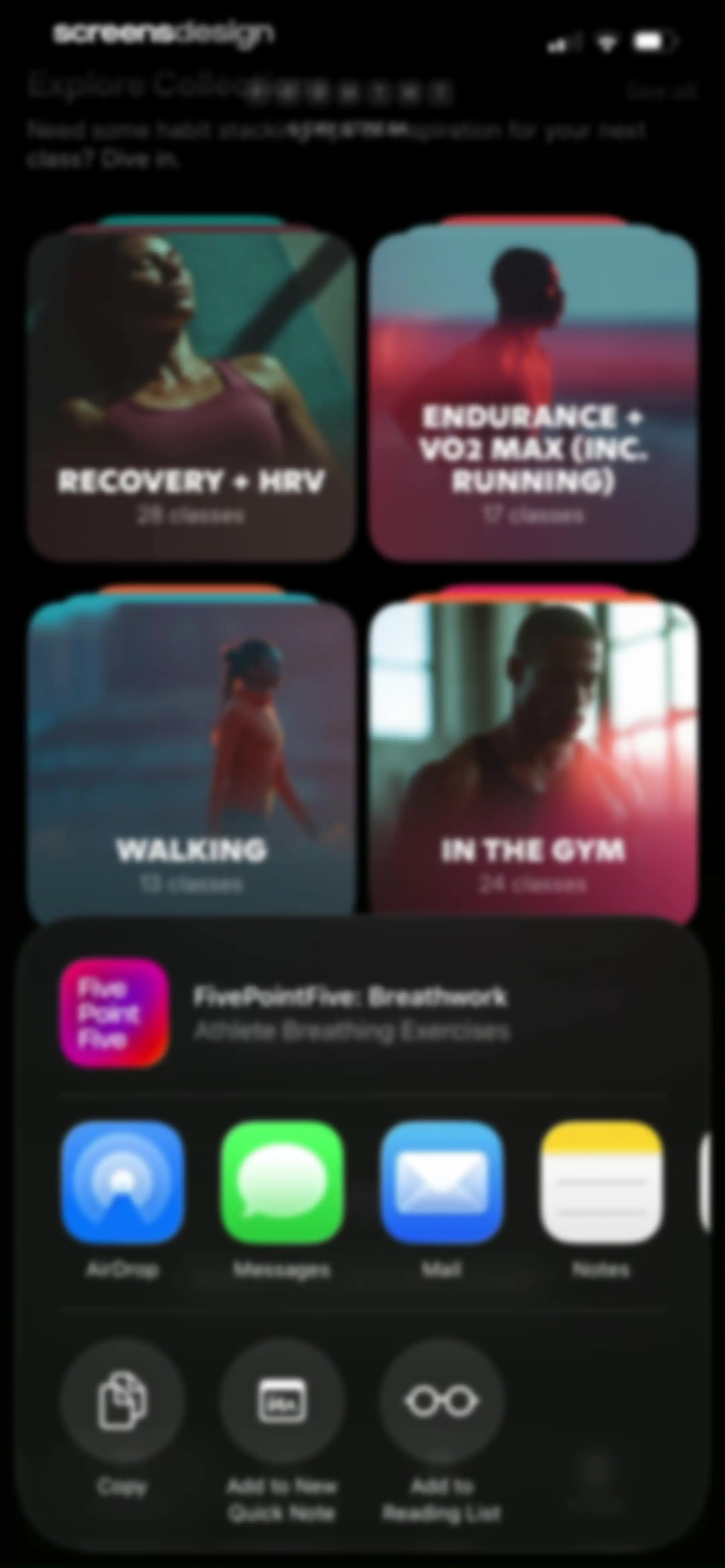 FivePointFive: Breathwork screen 99