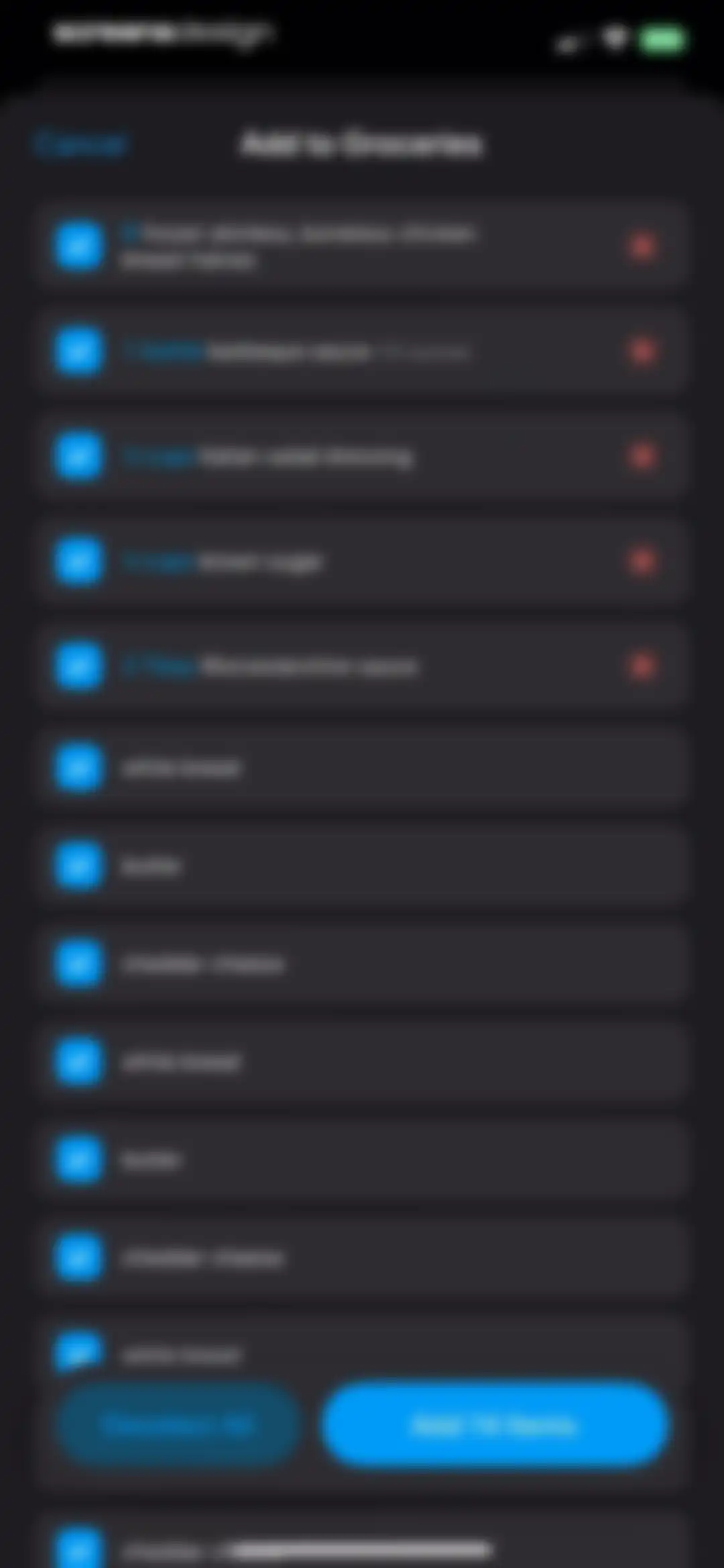 Crouton: Recipe Manager screen 56