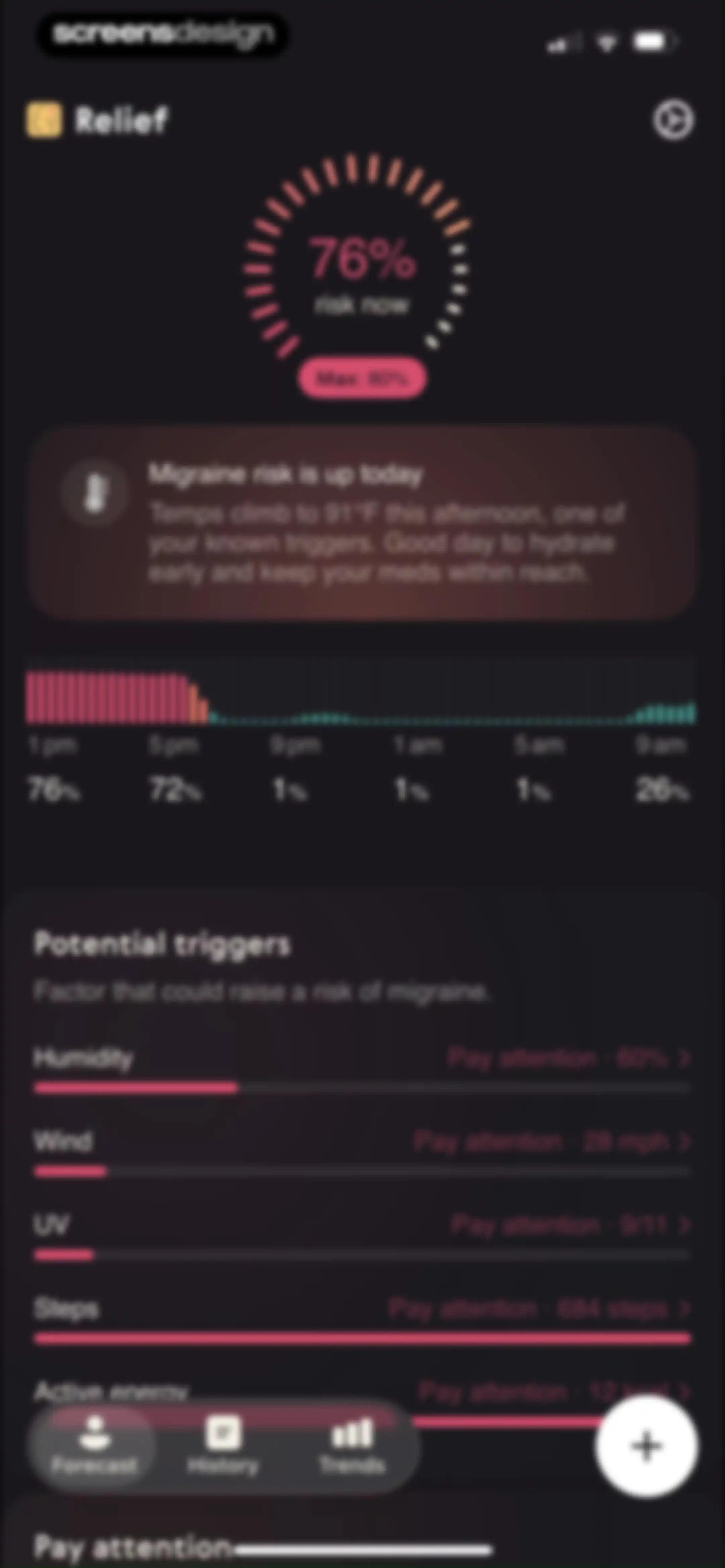 Relief - Migraine Tracker screen 37