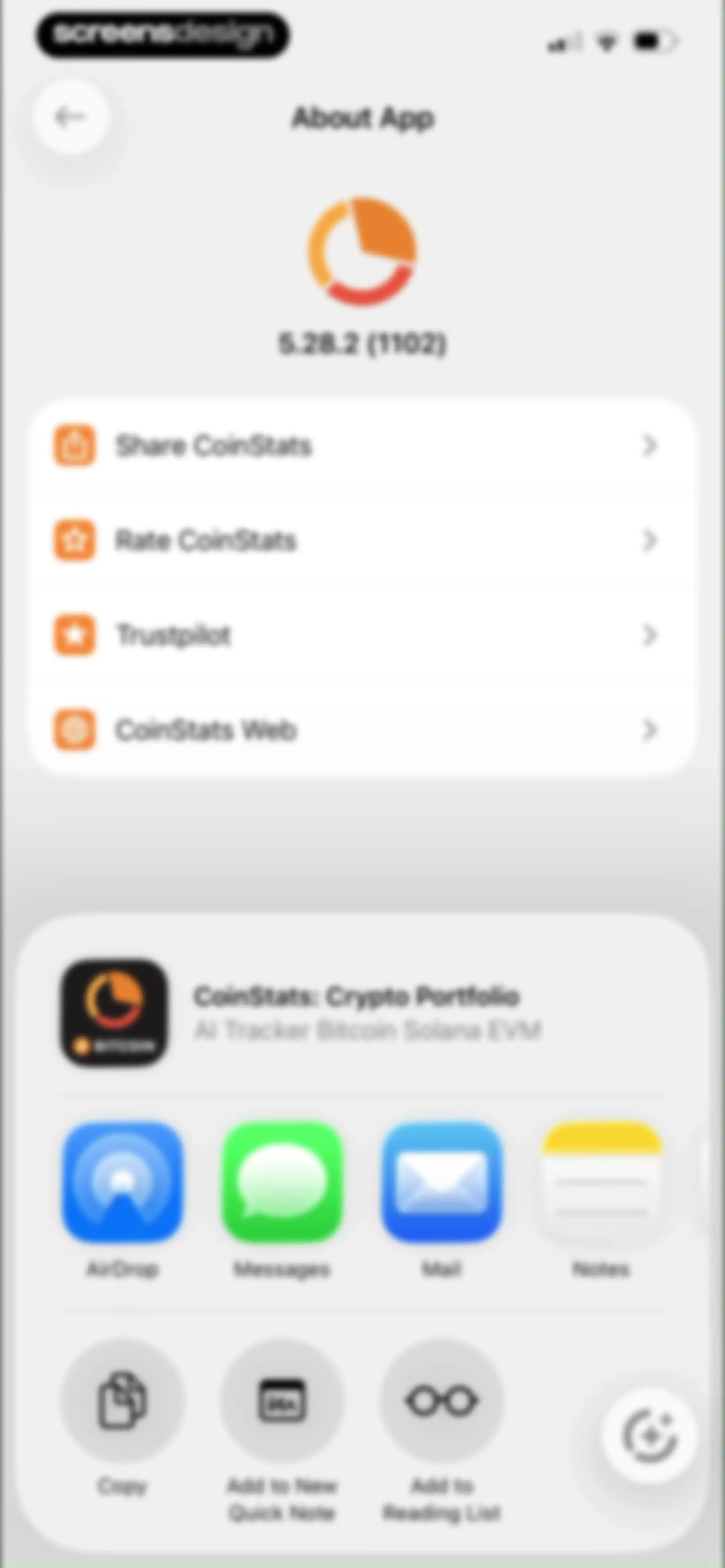 CoinStats: Crypto Portfolio screen 154