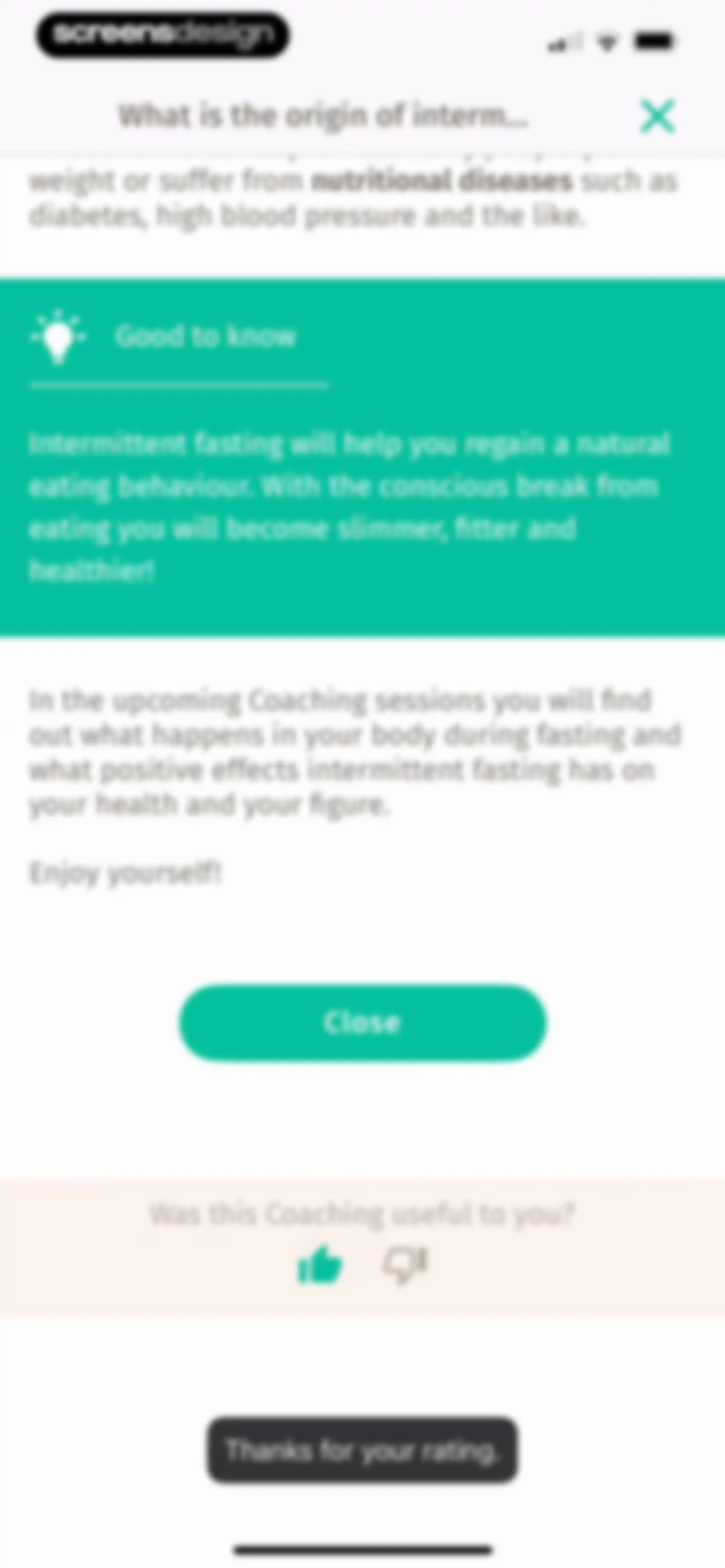 BodyFast: Intermittent Fasting screen 98