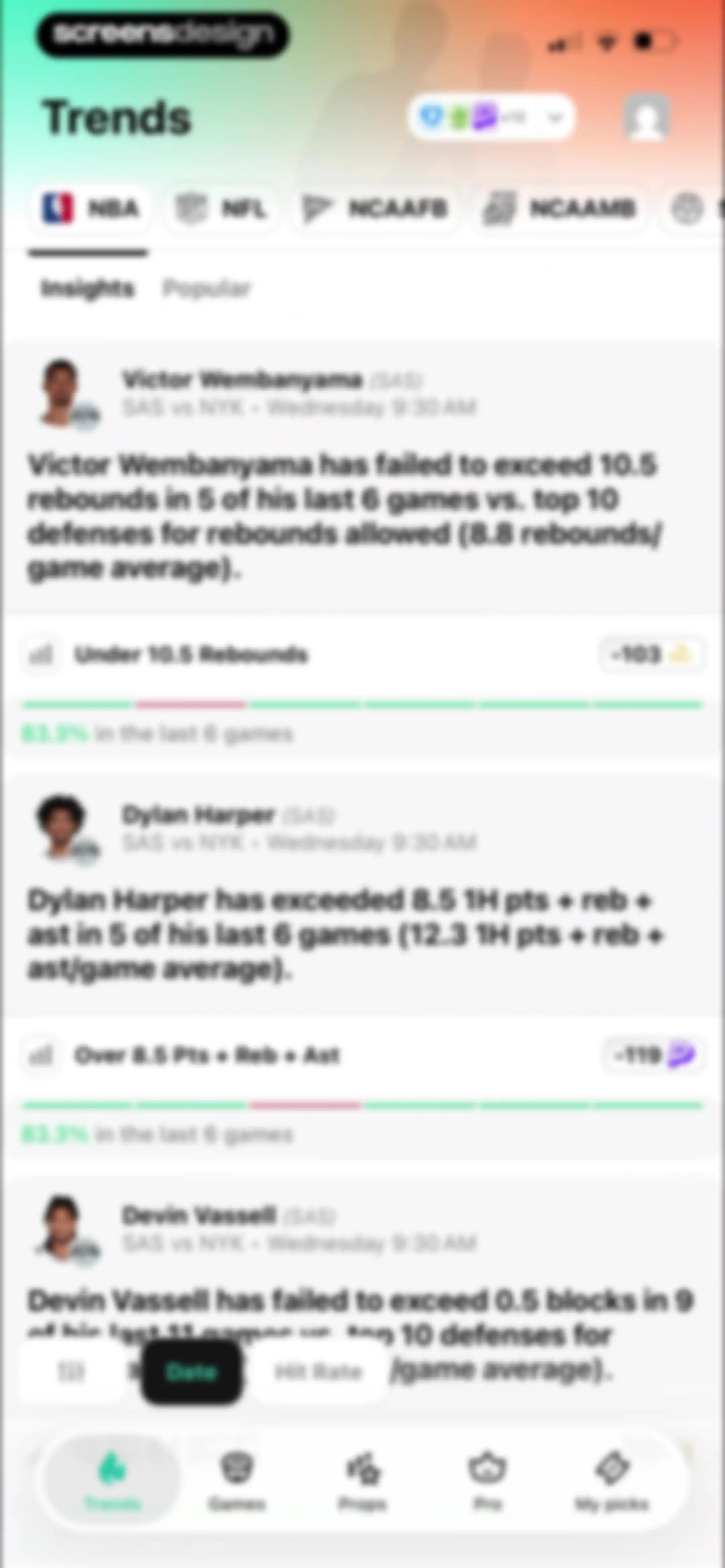 Outlier: Smart Sports Betting screen 31
