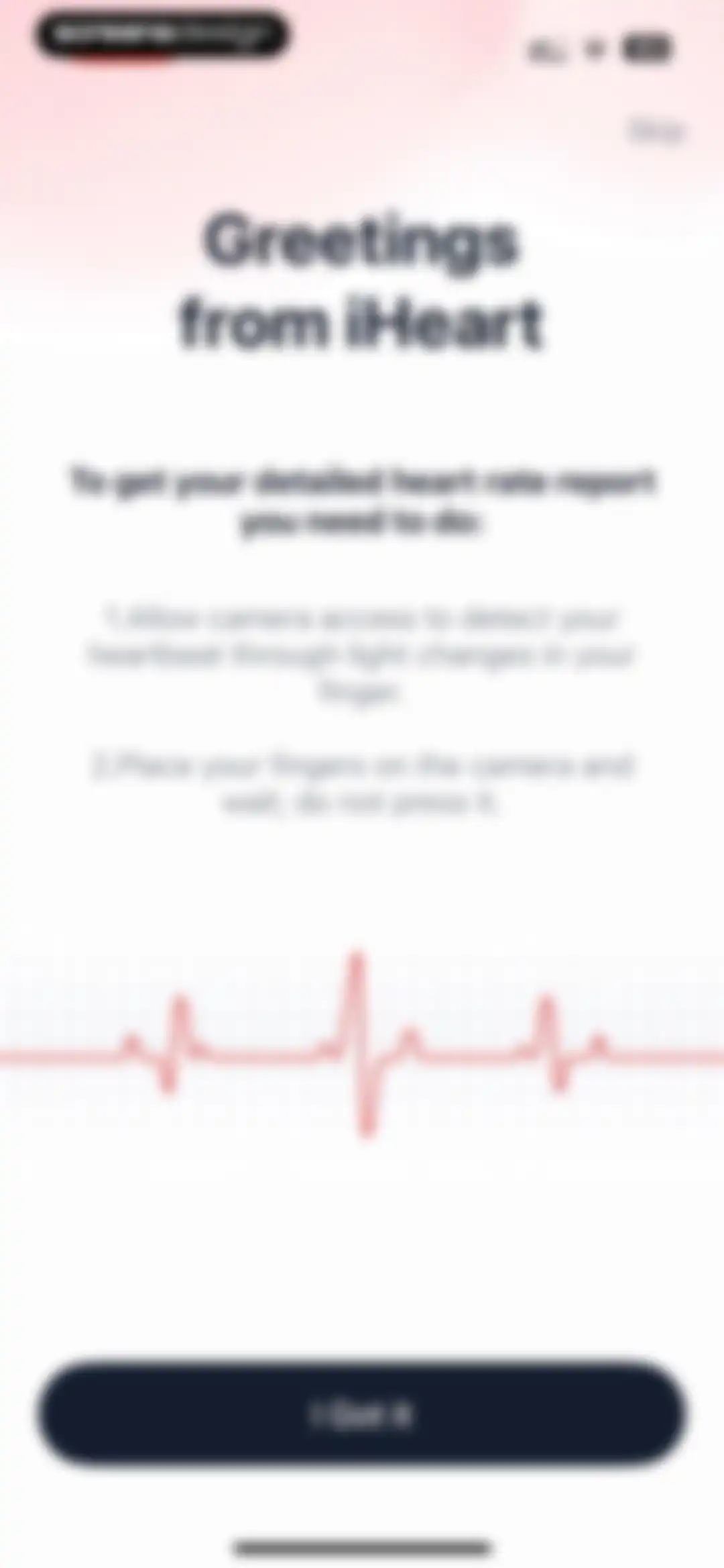 iHeart-Pulse Rate Monitor App. screen 8