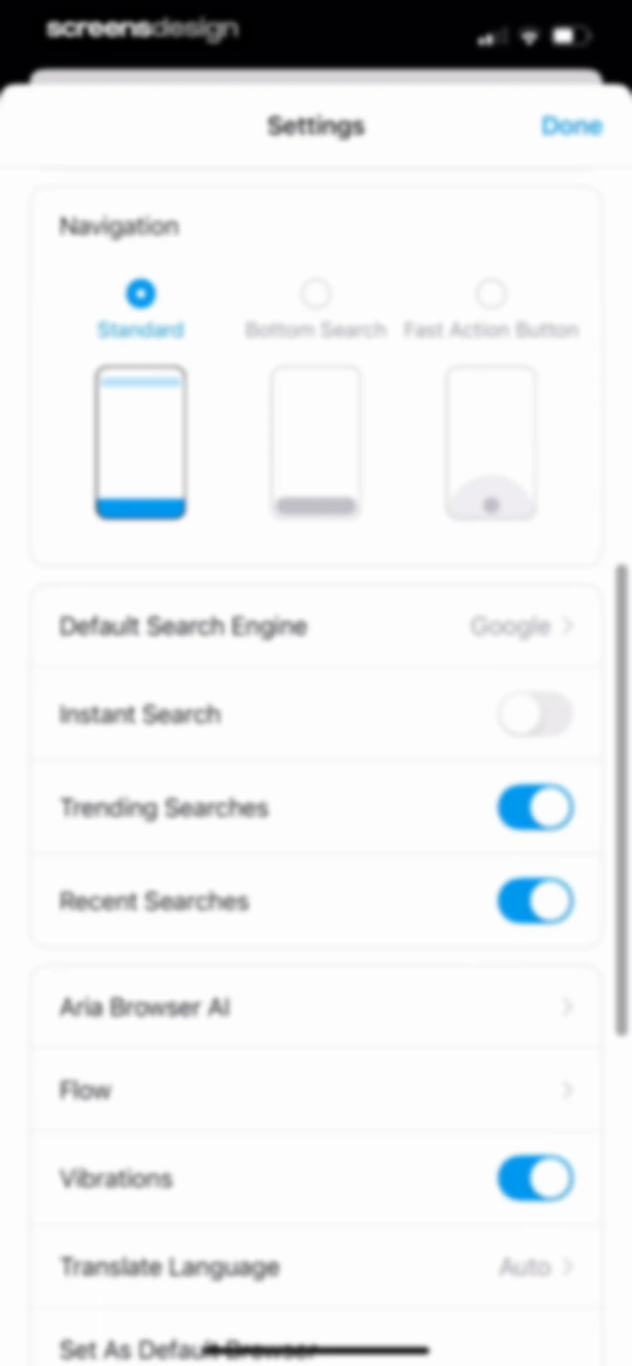 Opera: AI browser with VPN screen 152