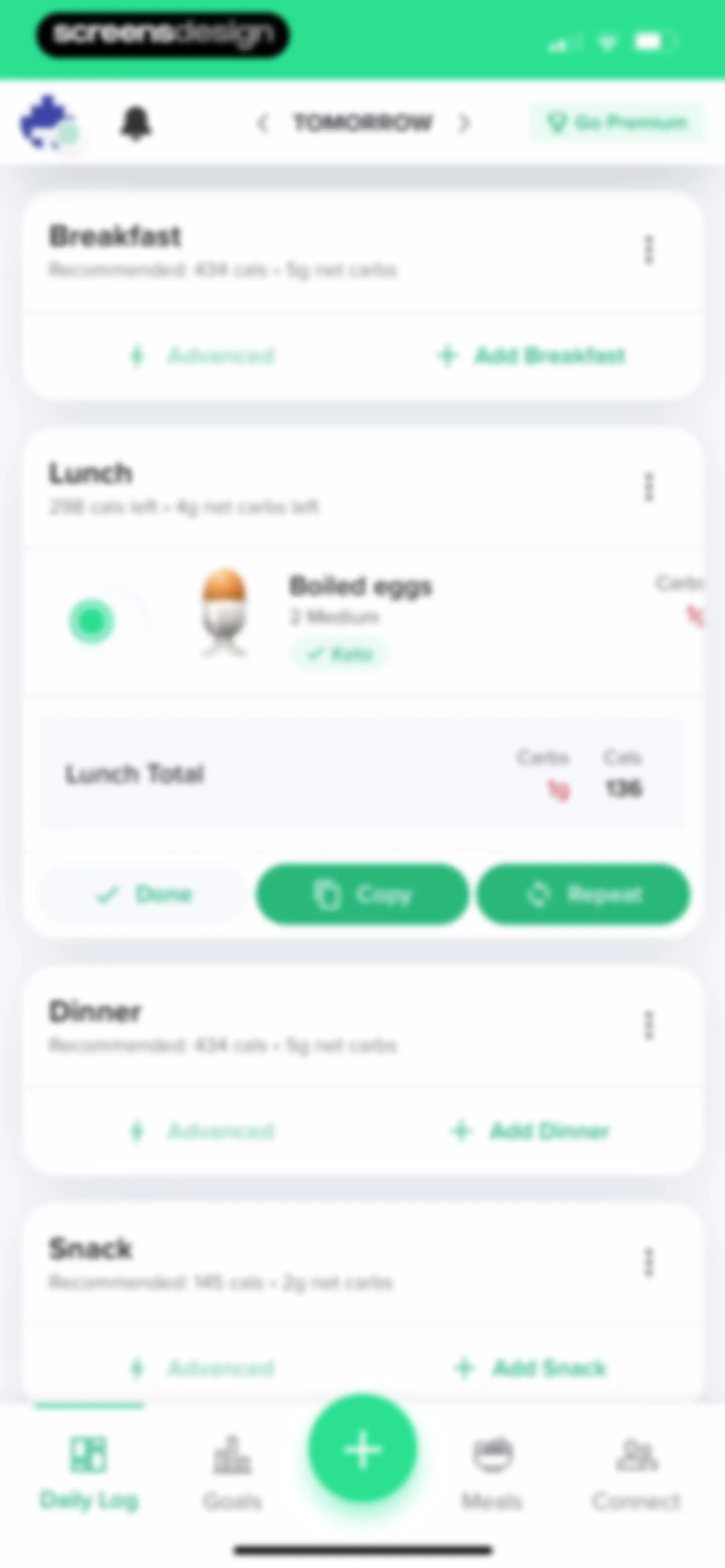 Carb Manager: Keto & Macro Log screen 84