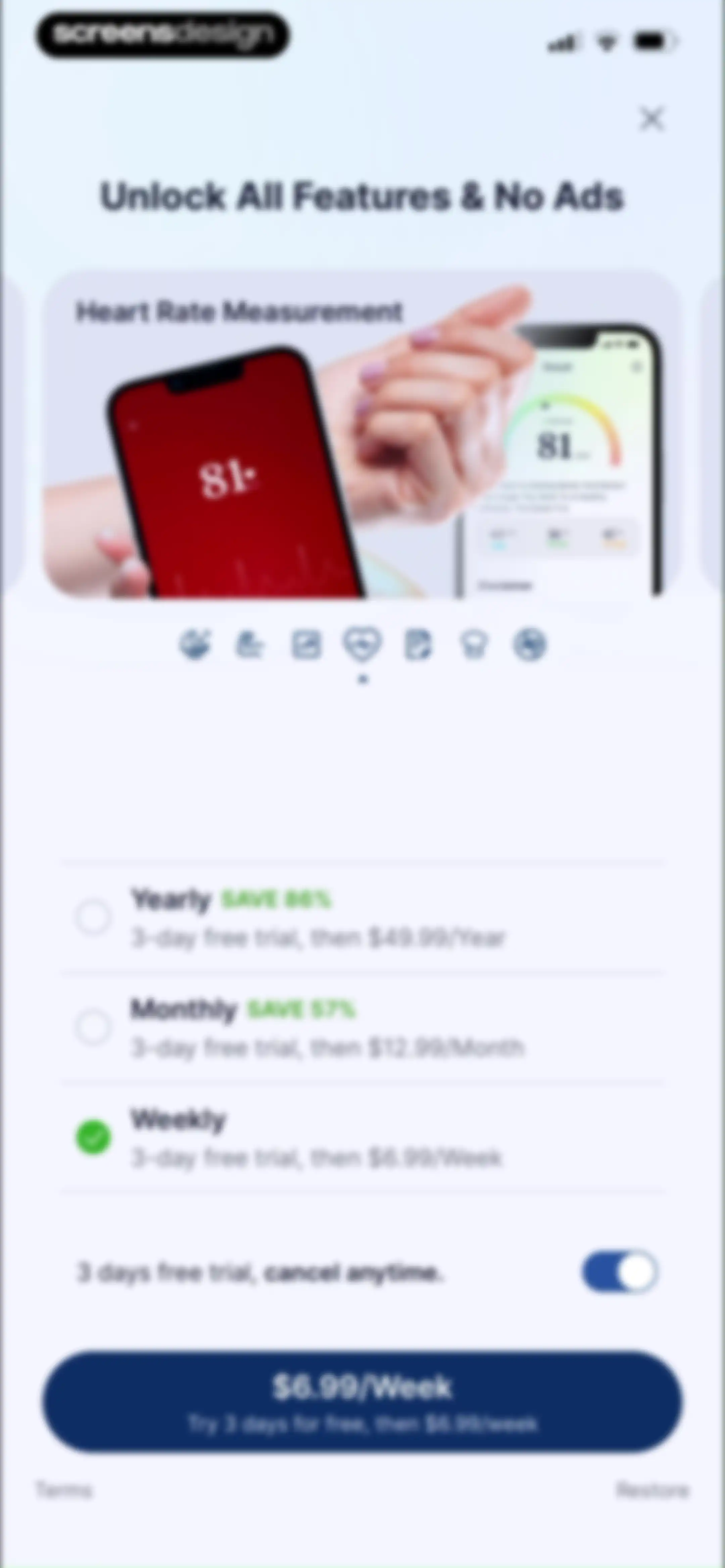 Harmoni - Health & Sleep screen 124