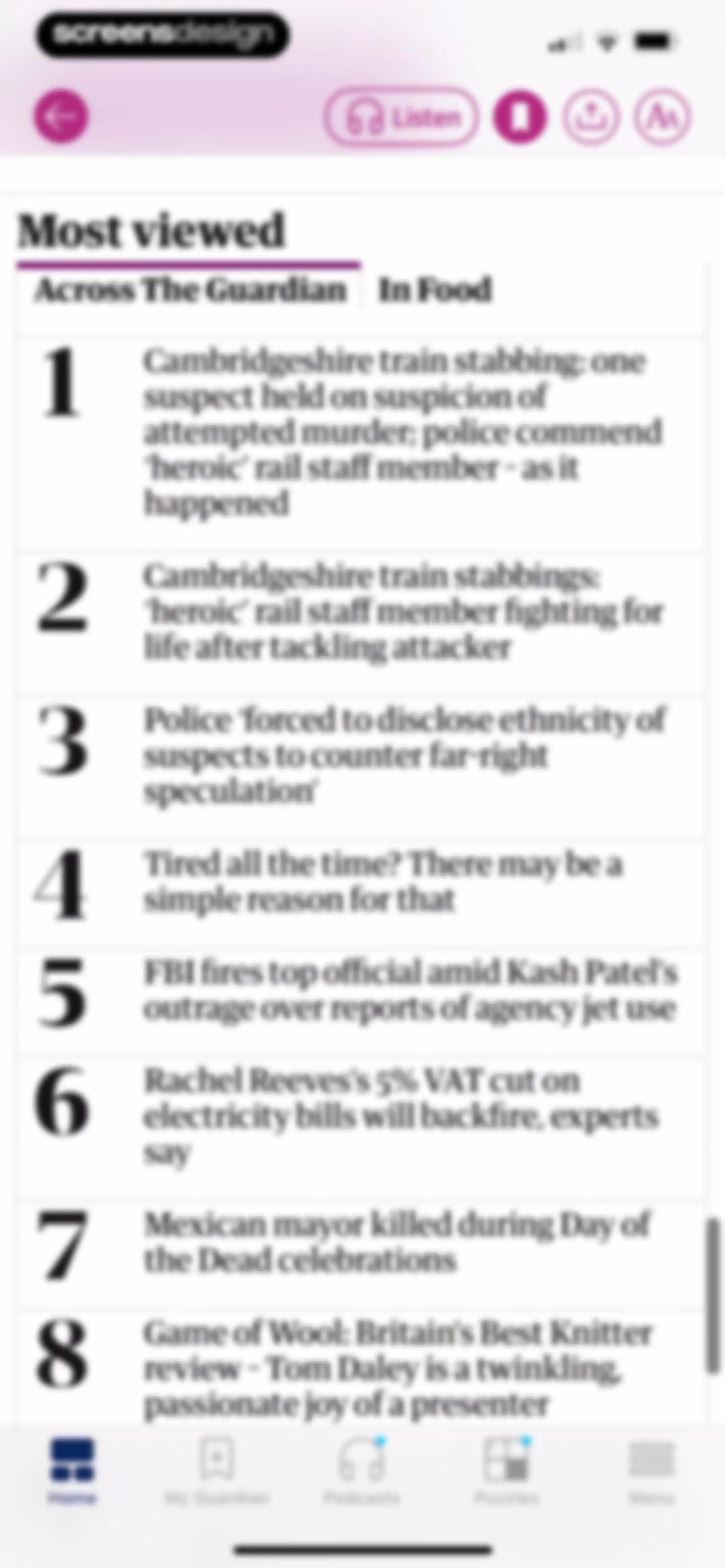 The Guardian - US & World News screen 51