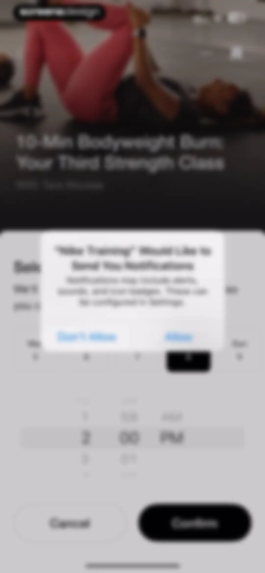 Nike Training Club screen 19