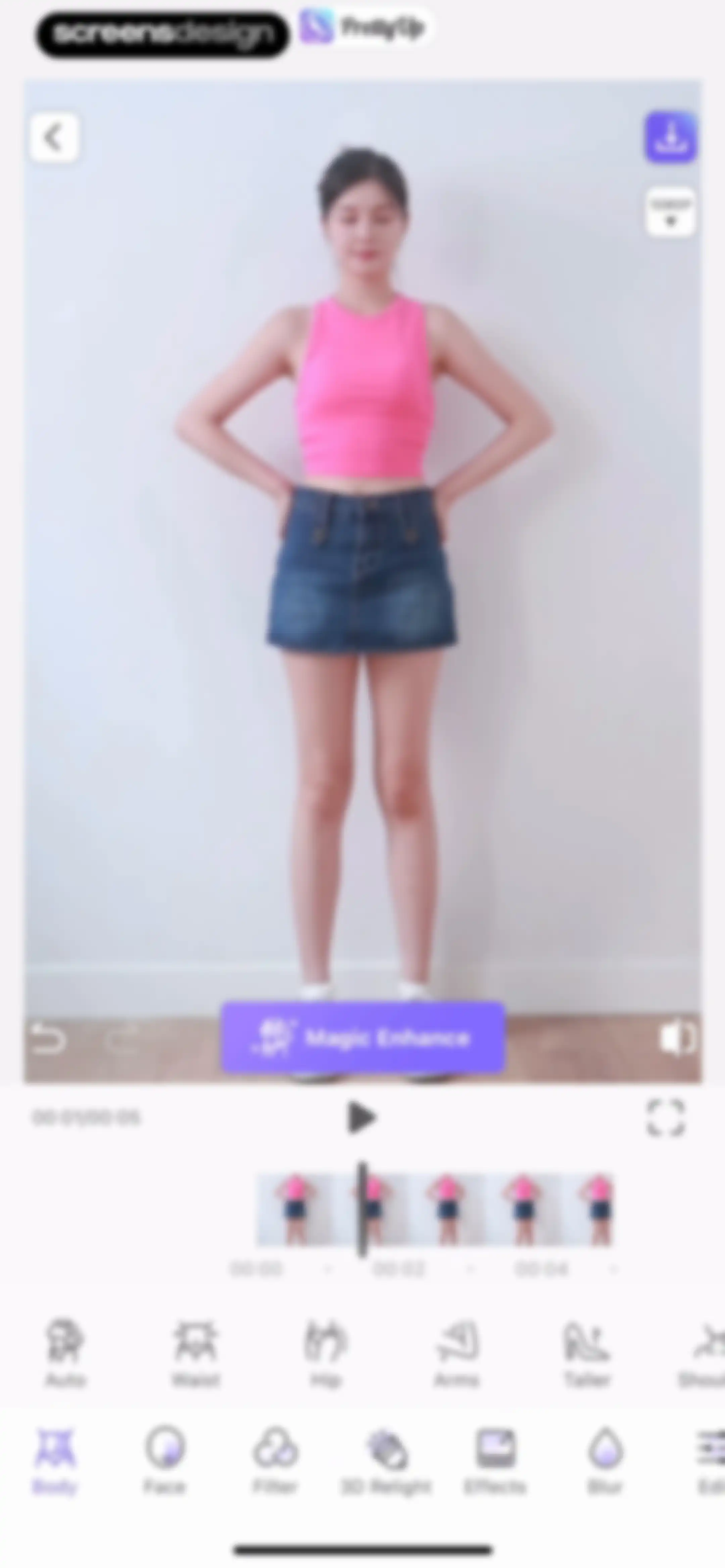 PrettyUp - Body Editor Video screen 30