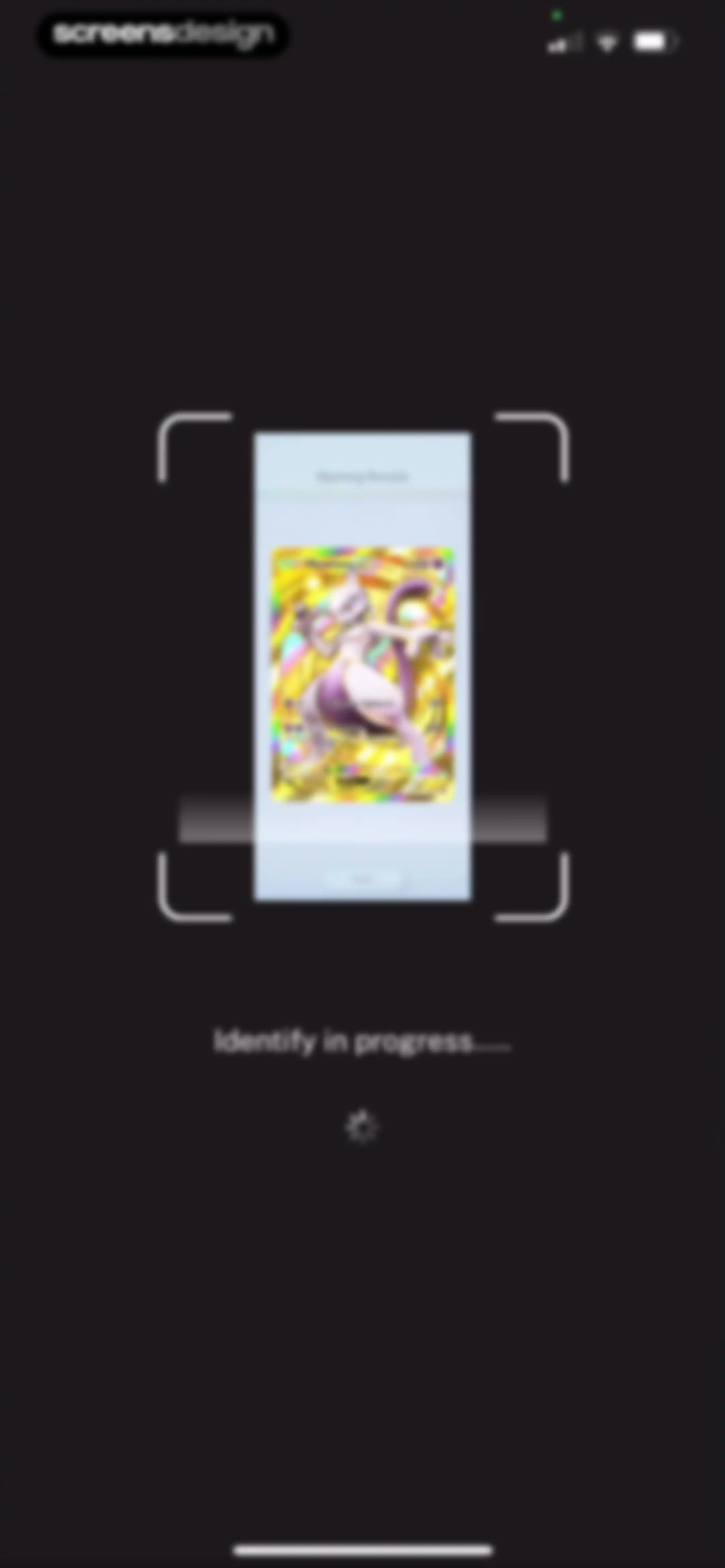 TCG Card Identifier Value screen 35