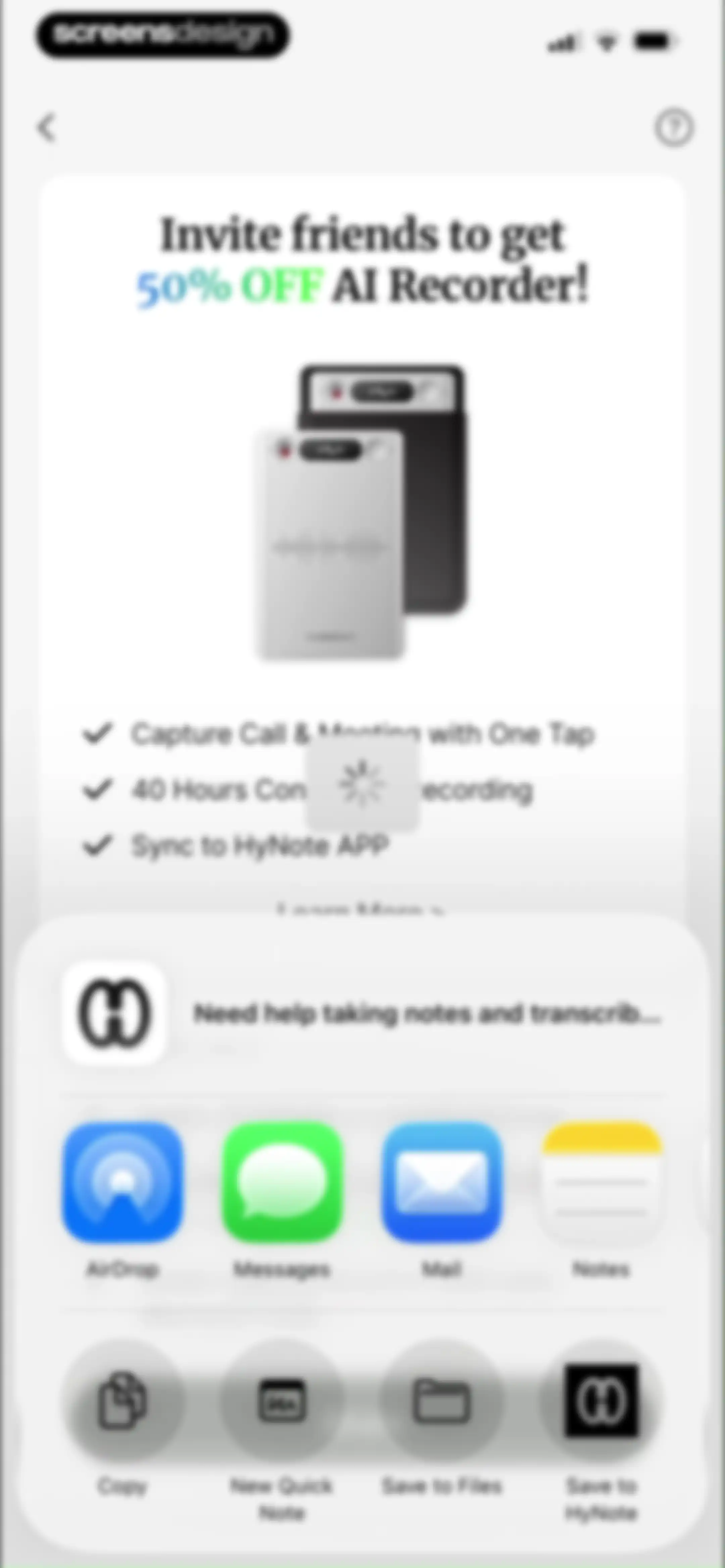 HyNote: AI Note Taker, Summary screen 73