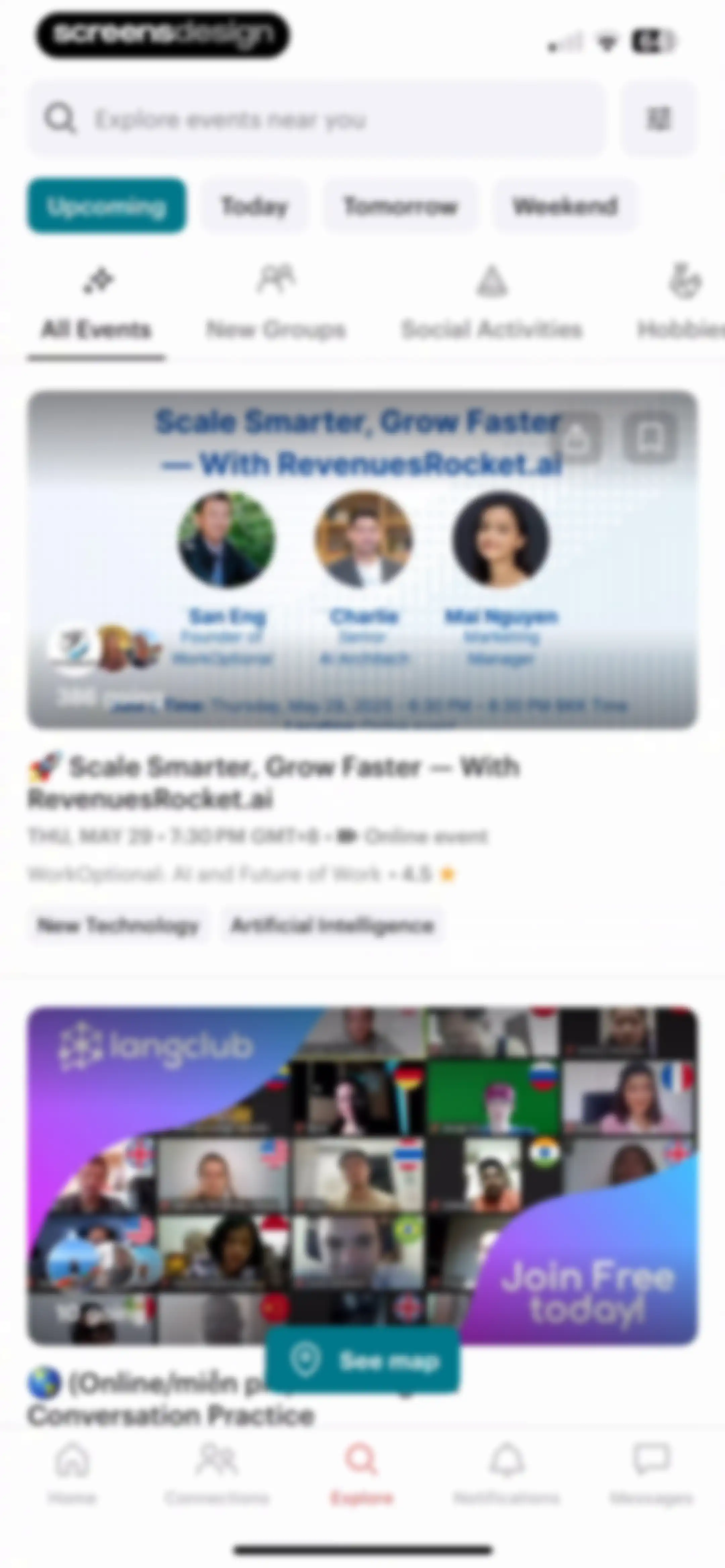 Meetup: Social Events & Groups screen 24