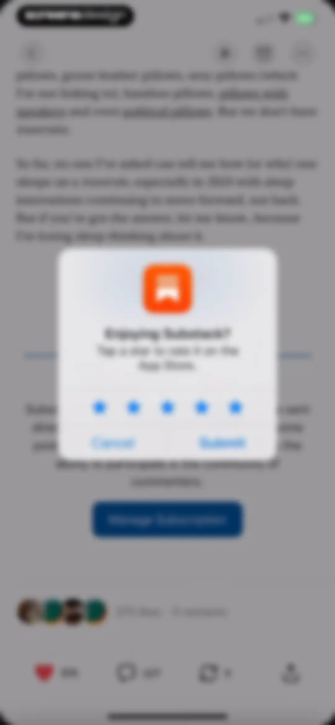 Substack screen 19
