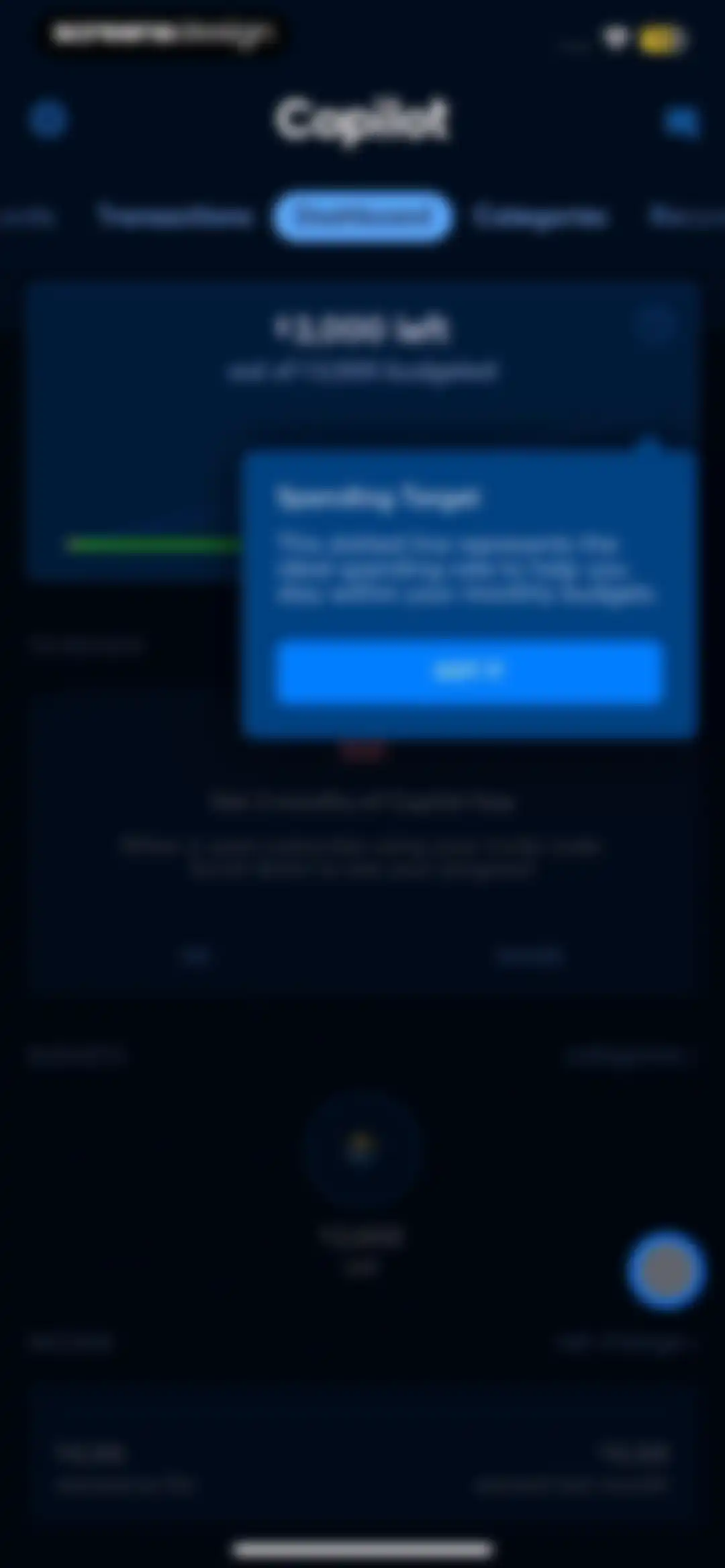 Copilot: Track & Budget Money screen 33