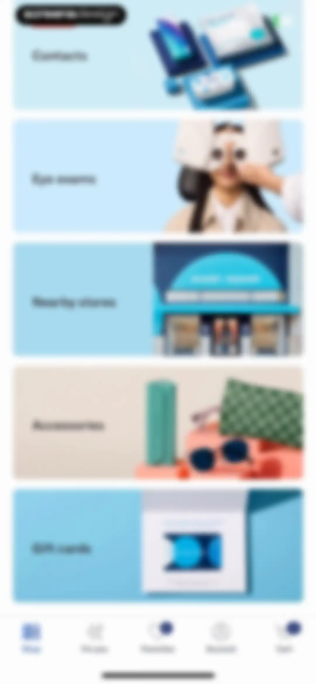 Warby Parker screen 70